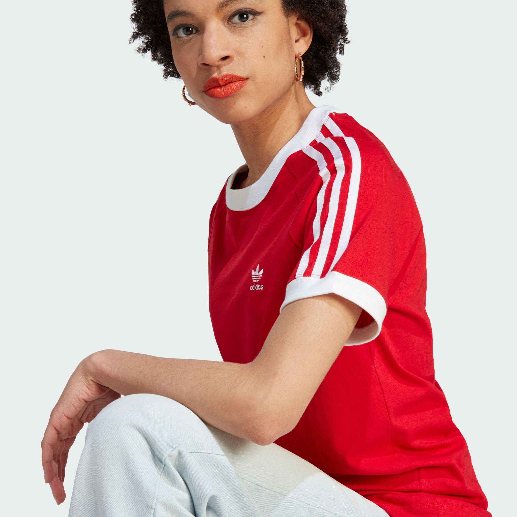 Scarlet Better 3-STREIFEN SLIM CLASSICS T-SHIRT Originals adidas T-Shirt ADICOLOR