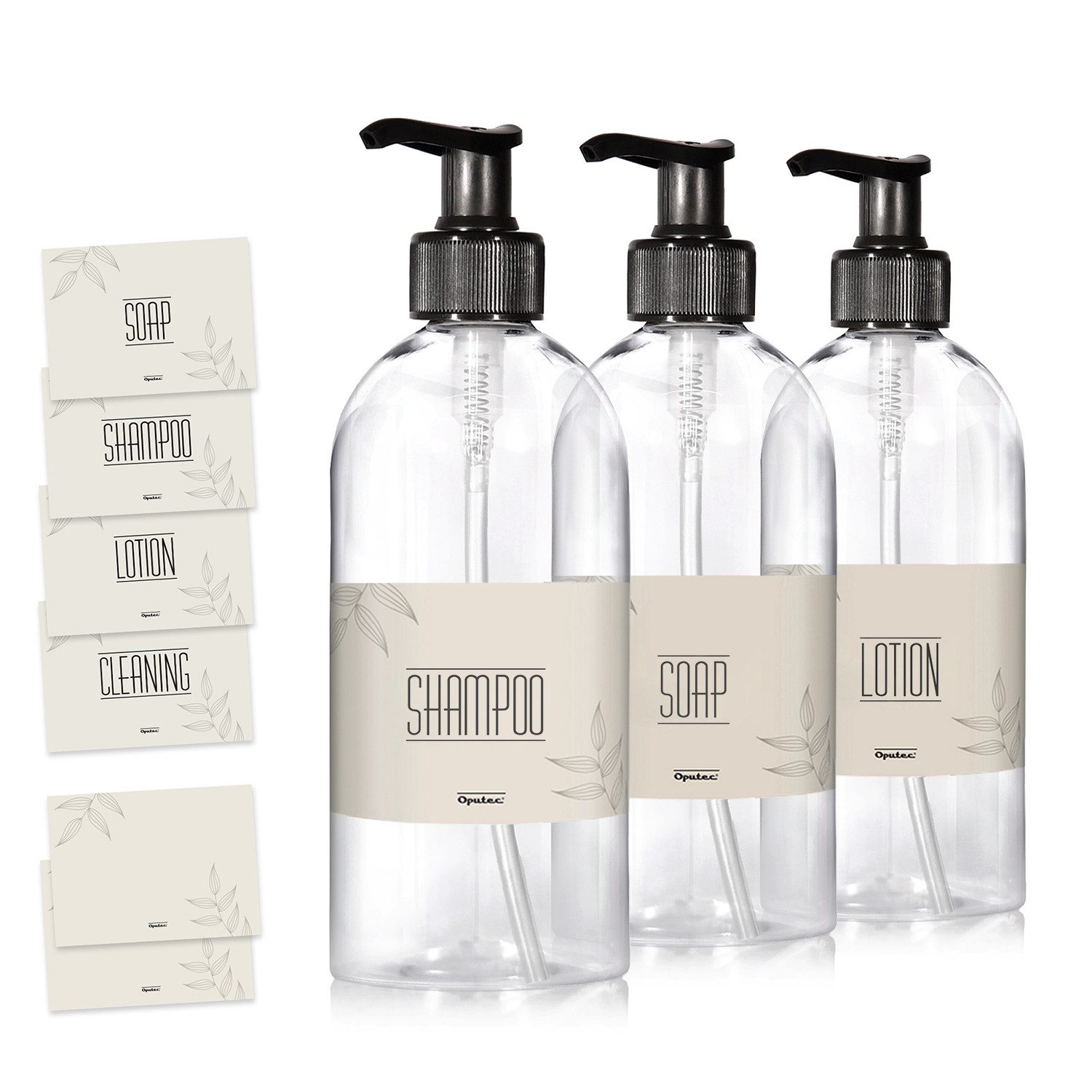 Oputec Seifenspender 3 x 500ml Seifenspender aus Kunststoff Flasche zum Bef günstig online kaufen