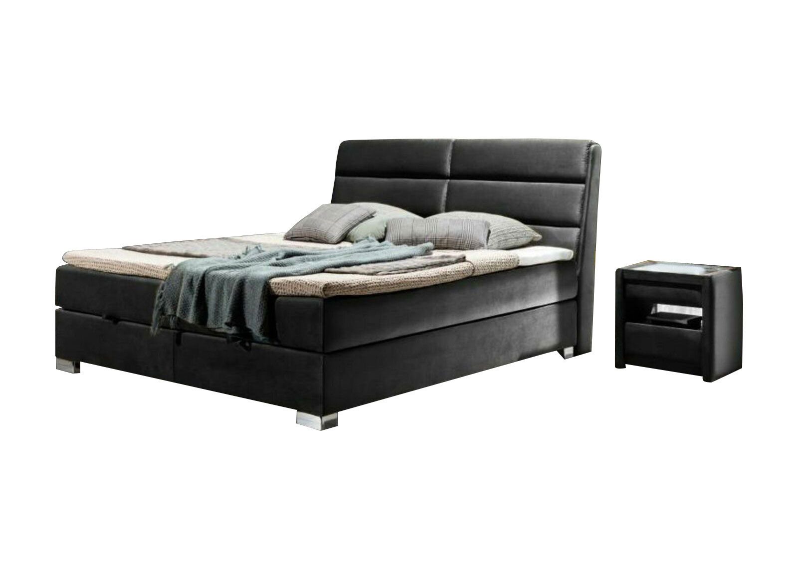 JVmoebel Bett Schlafzimmer Boxspring Betten Doppel Möbel Stoff 140 160 x 20 günstig online kaufen