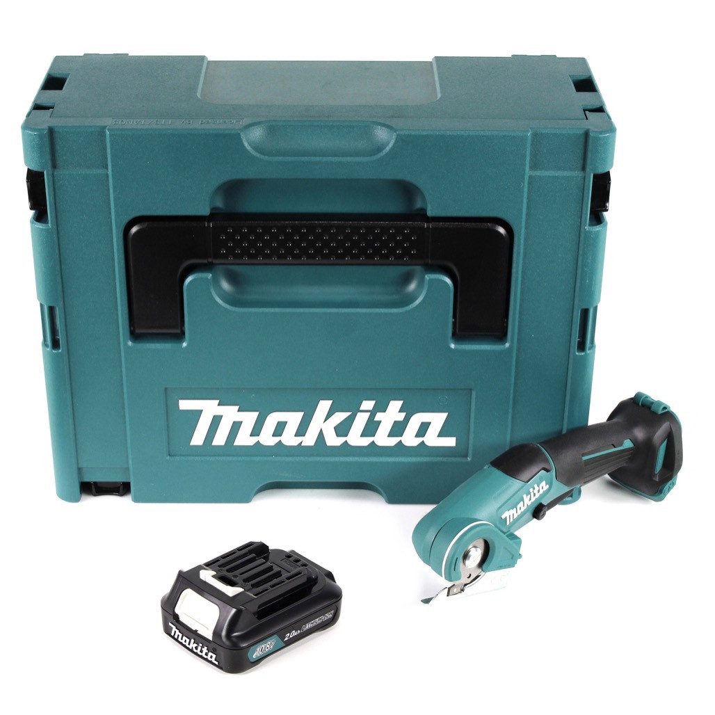 Makita Maschinen-Führungsschienen CP 100 DA1J 10,8 V Akku Universalschere Multi Cutter im Makpac + 1