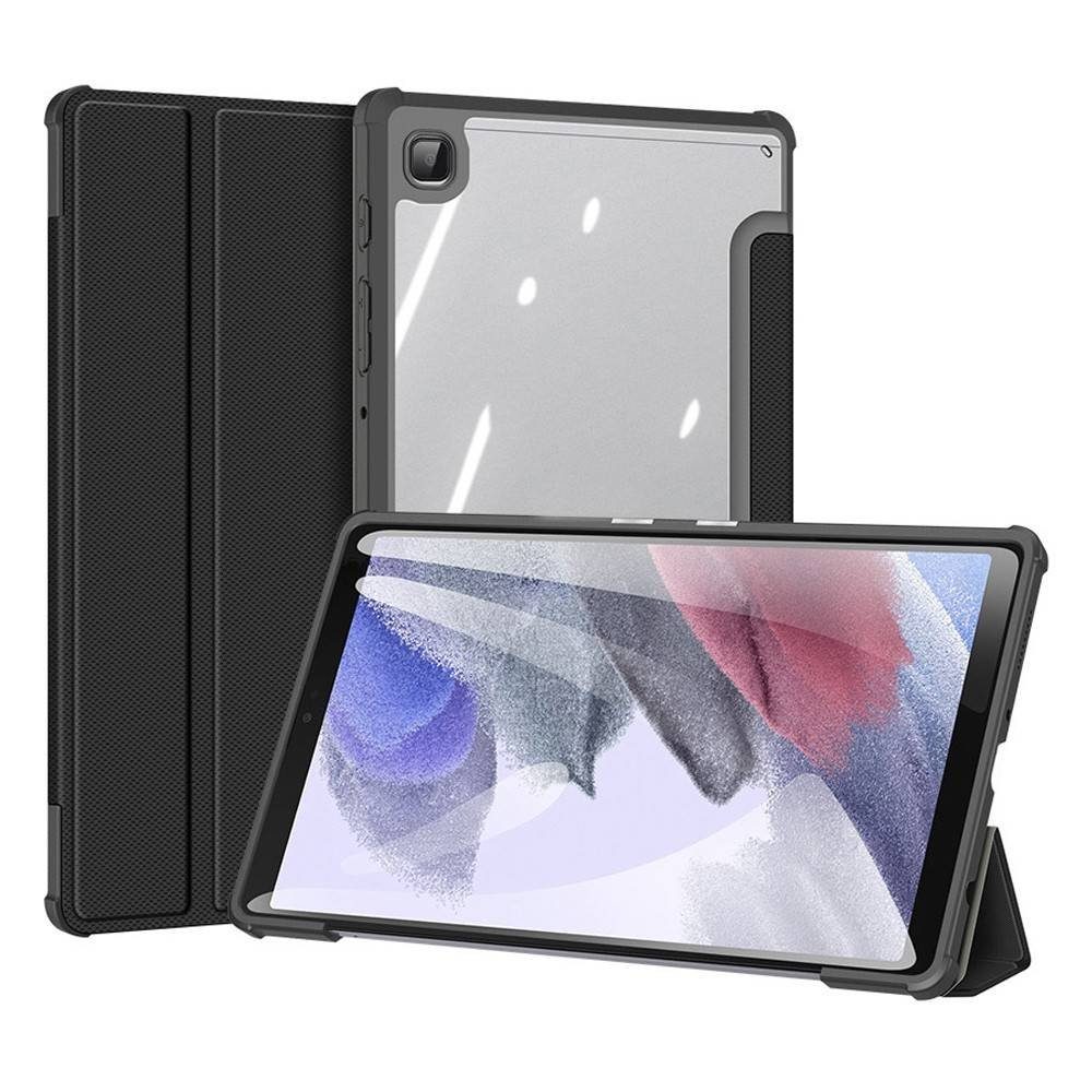 Dux Ducis Tablet-Hülle Toby Eco-Leather Tablet-Ledertasche Schale Cover für Samsung  Galaxy Tab A7 Lite (T220) mit Smart-Sleep Funktion Wake-Up Stifthalter  Schutzhülle Schwarz