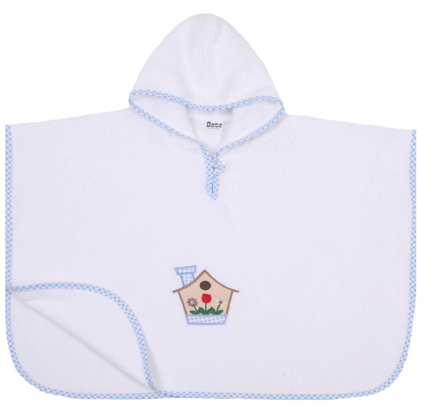 Baumwolle, Bademantel Badetuch Jungen Poncho Kapuzenhandtuch 100% Kinder mit Baumwolle 100% Kapuze Kapuzenhandtuch Poncho Betz Mädchen HÄUSCHEN Badeponcho für