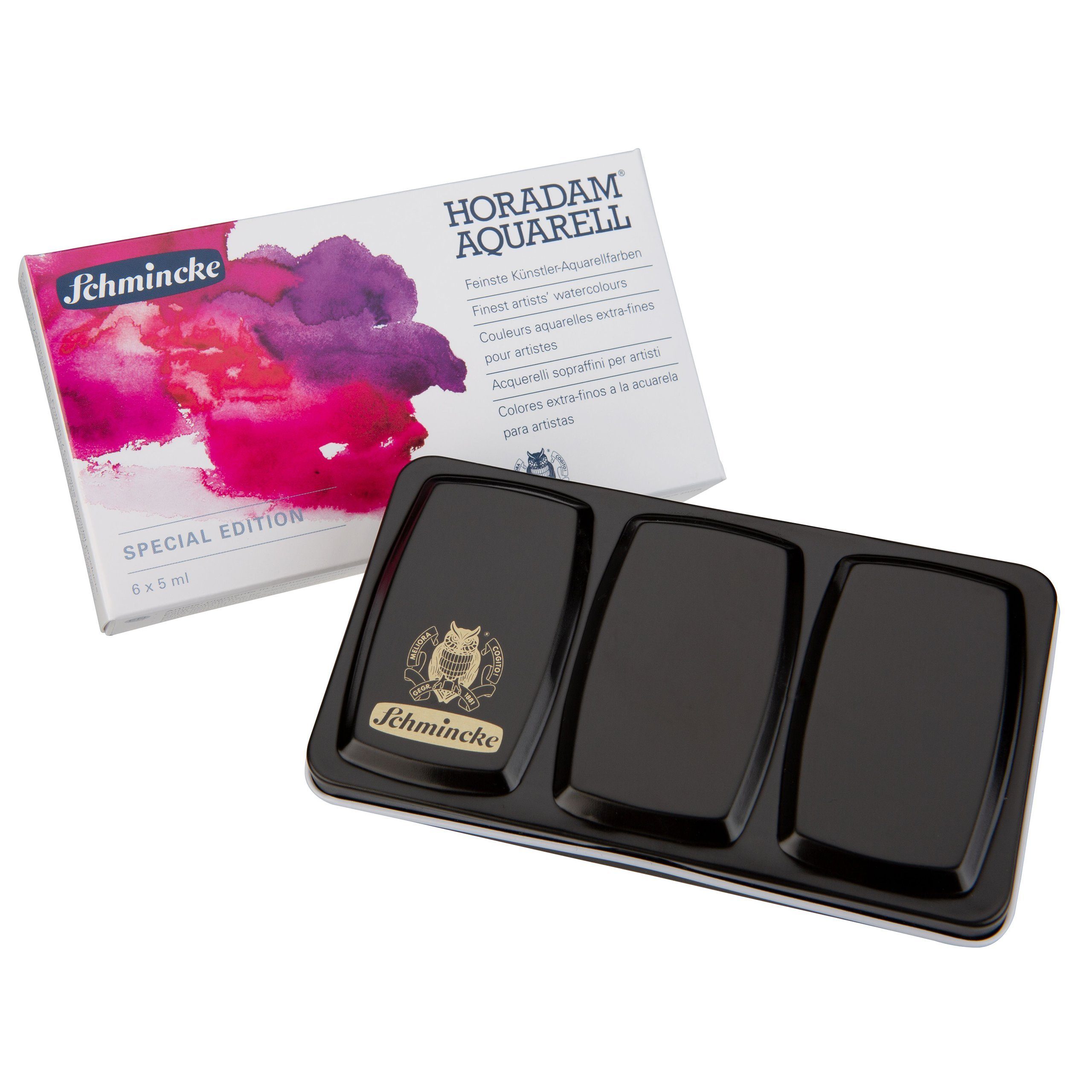 Schmincke Aquarellfarbe HORADAM Aquarell Special Edition - Metallkasten 6 x 5ml 74 870 097