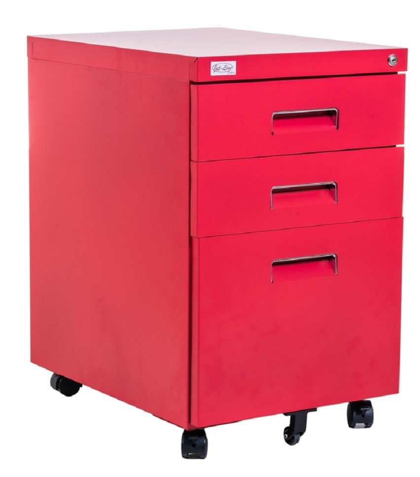 Jet-Line Rollcontainer Büro Rollcontainer 3 Schubladen Haengeregistratur
