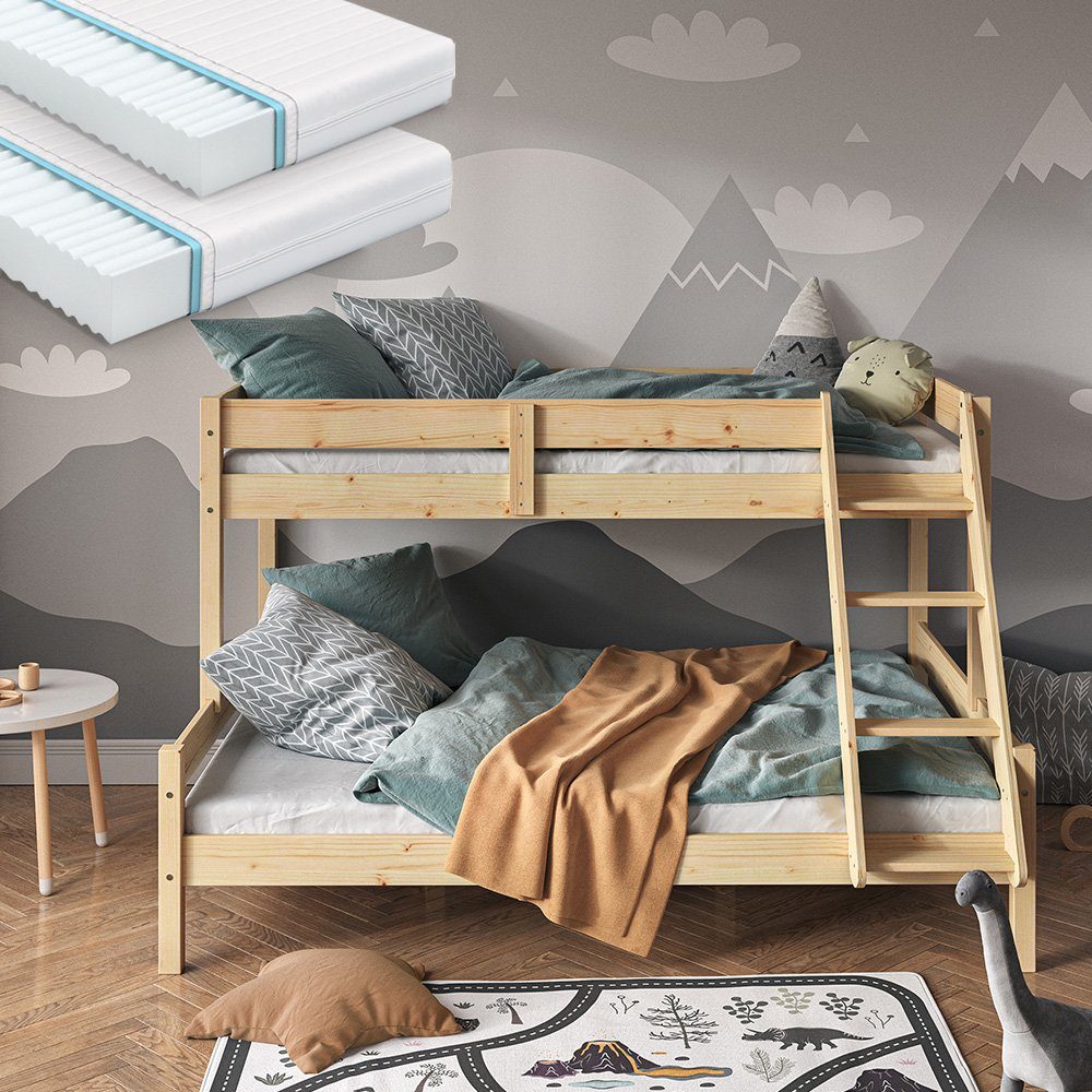 VitaliSpa® Etagenbett Everest, Naturholz, 140x200 / günstig online kaufen