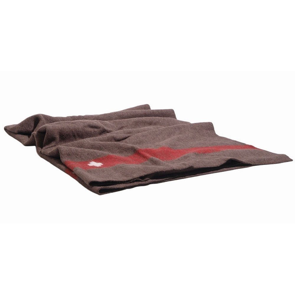 Wolldecke SCHWEIZ.WOLLDECKE 200X140 CM BRAUN, Mil-Tec