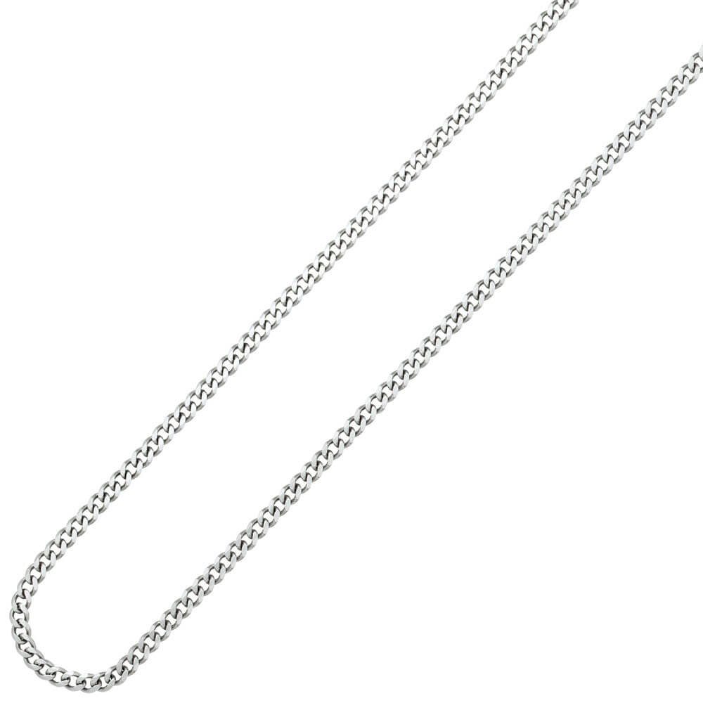 Schmuck Krone Silberkette rhodiniert Silber Halskette 45cm 925 Collier 3,6mm Panzerkette aus
