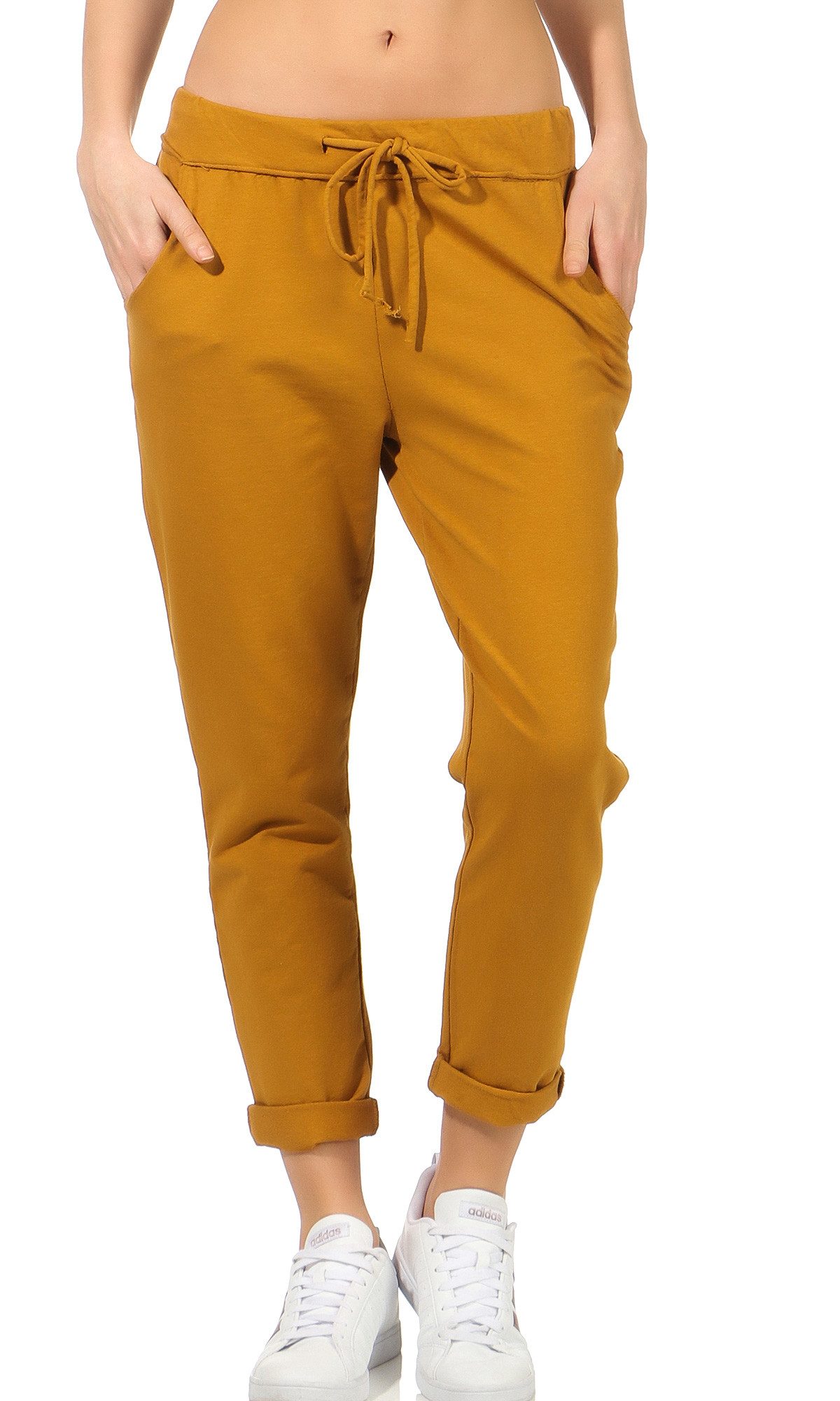 Jogginghose Damen Jogginghose 15 Senf One Size 36-40