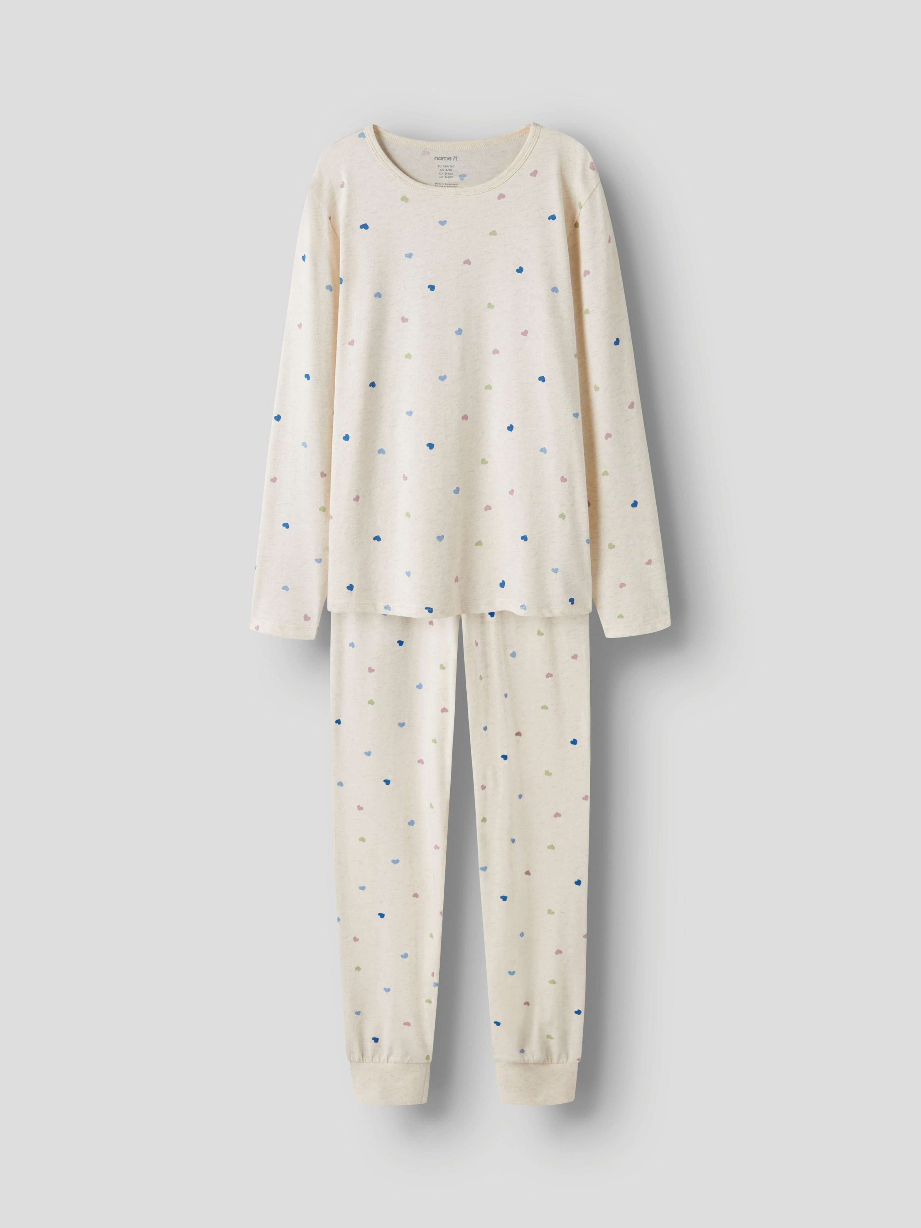 Name It Schlafanzug NKFNIGHTSET PEYOTE HEARTS NOOS (Set, 2 tlg)