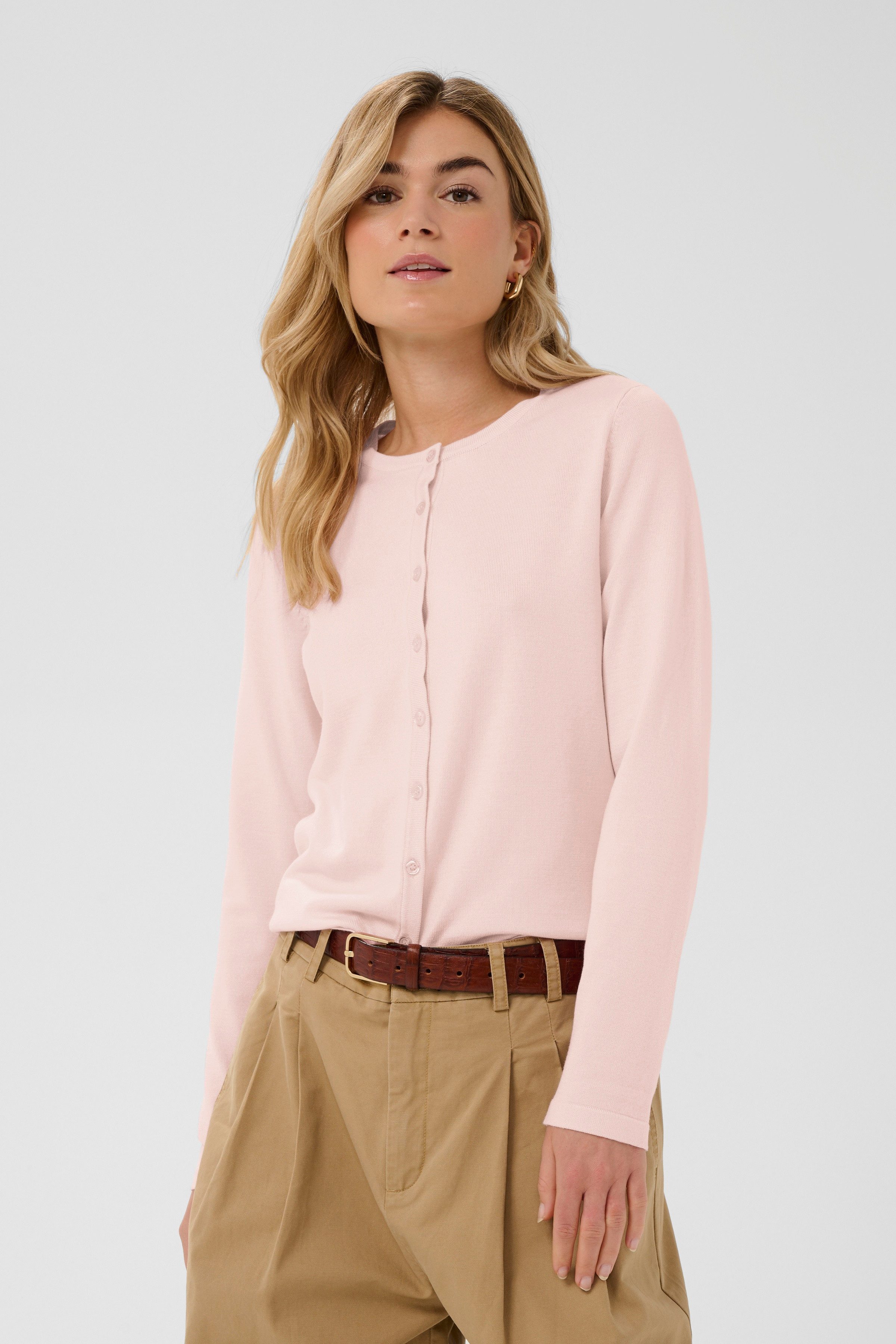 Saint Tropez Strickjacke A8661, MilaSZ R-Neck Cardigan Viskose Feinstrick, günstig online kaufen