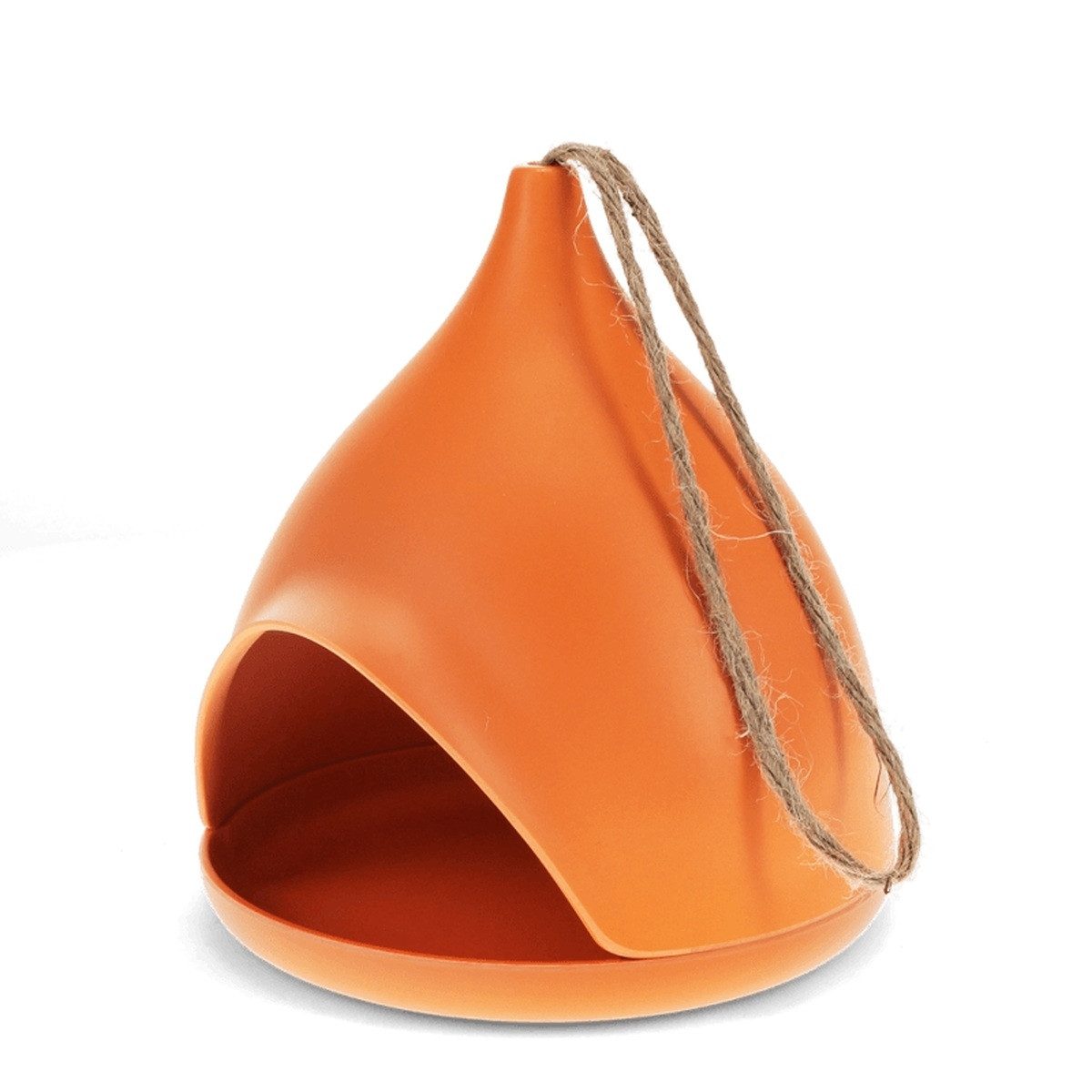 Rex London Vogelhaus Futterstation für Vögel aus Bambusfaser 17,5x19,5cm Futterhaus