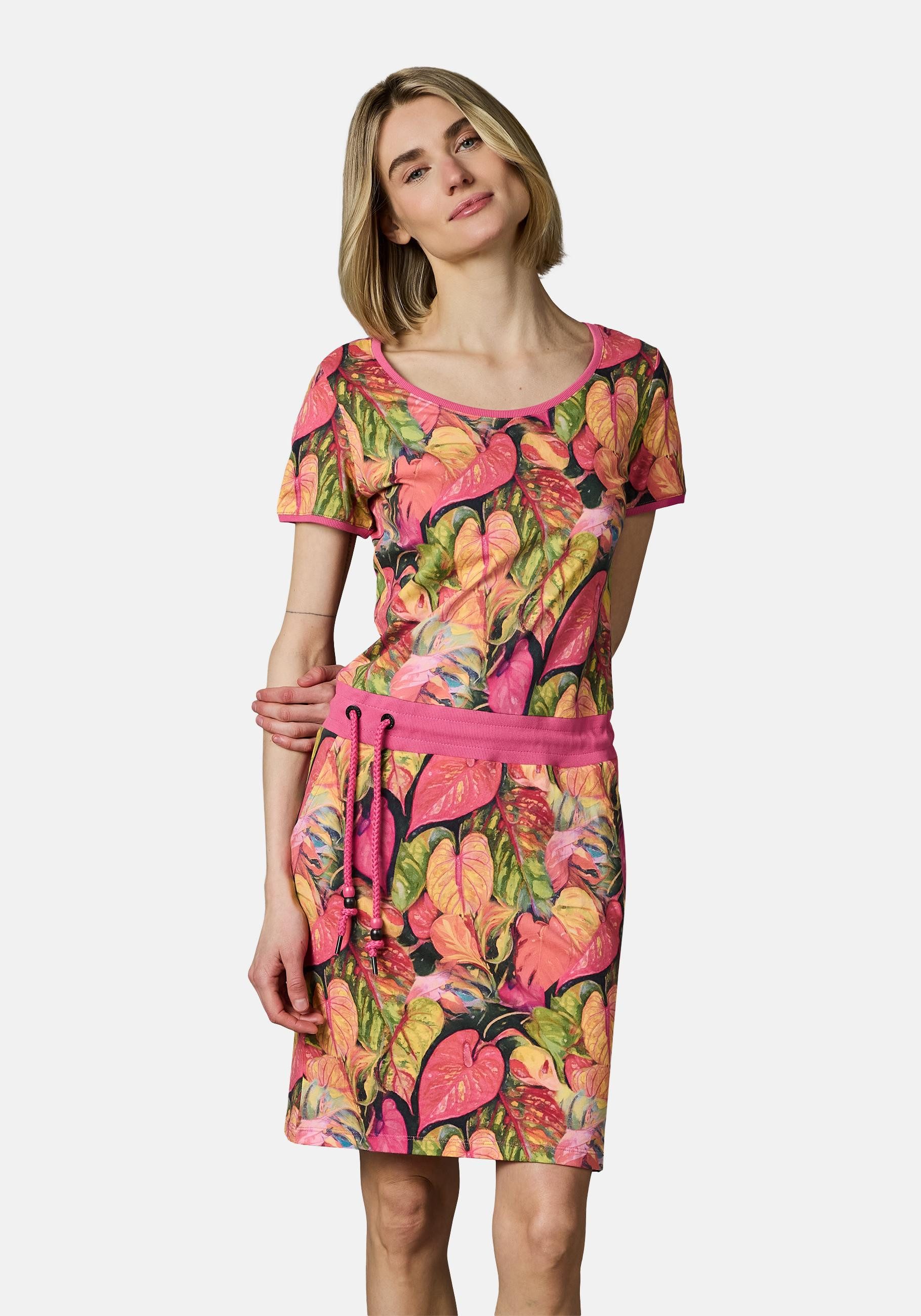 Ragwear Sommerkleid Baomi Tropic YOUMODO Gemustertes Kurzarm Kleid für Dame günstig online kaufen
