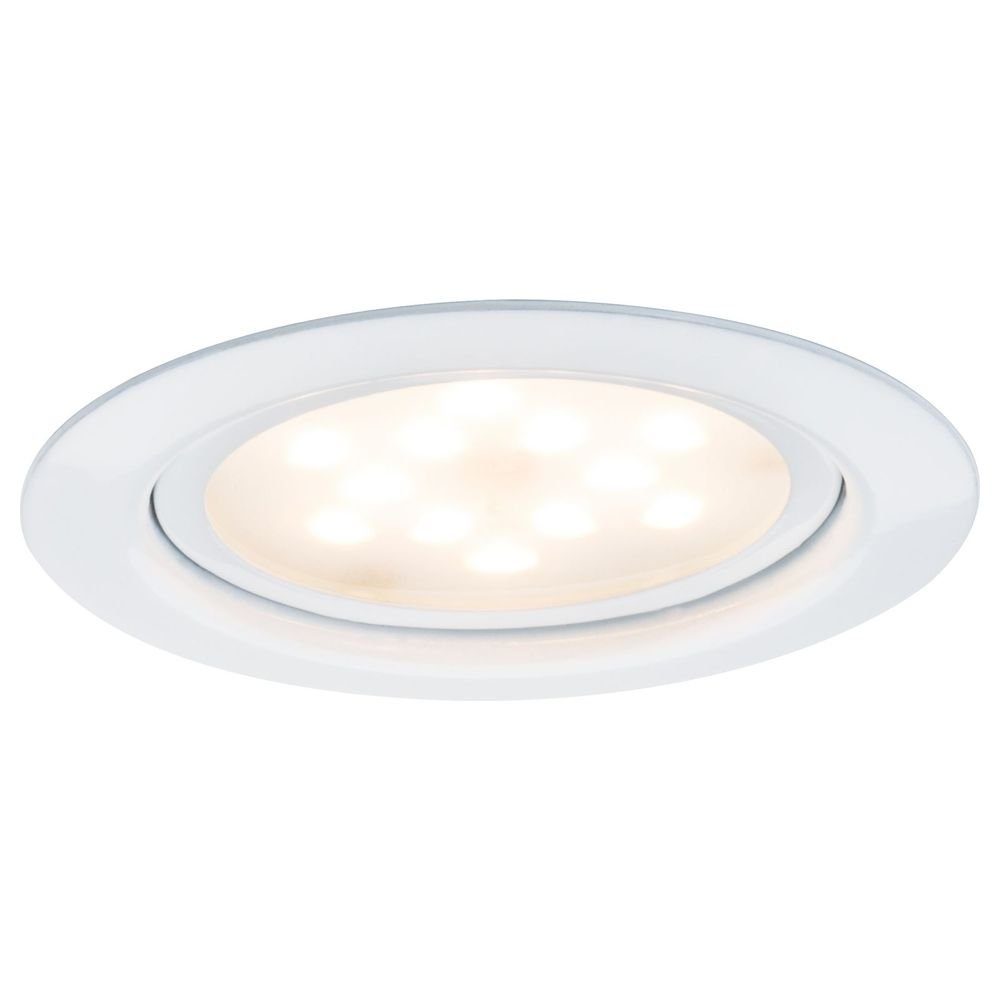 Einbauleuchte Einbauleuchte warmweiss, verbaut, Weiß LED Angabe, Leuchtmittel Möbel fest Paulmann Einbauleuchte in Ja, Einbaustrahler, keine LED, enthalten: 65mm, LED