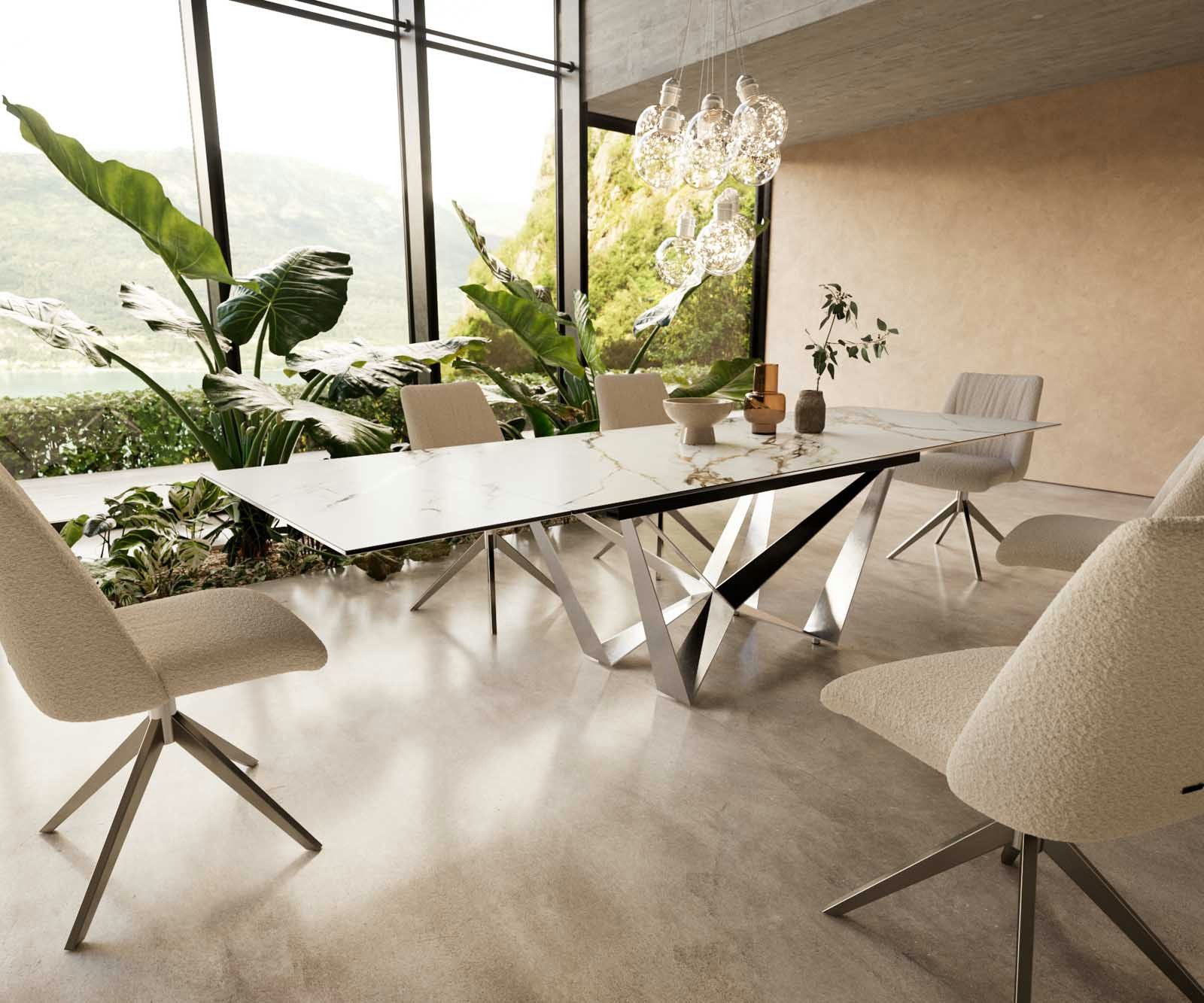 DELIFE Esstisch Edge, Keramik Calacatta Luxe günstig online kaufen