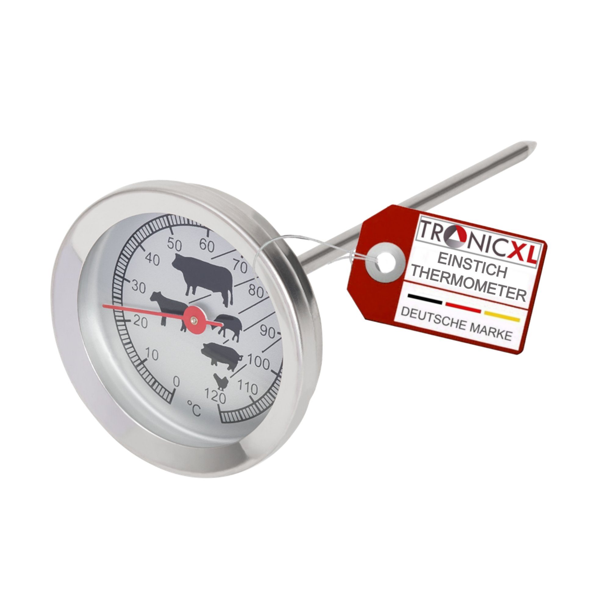 Bratenthermometer Gastro Grillthermometer Thermometer Einstich Einstichthermometer Grill