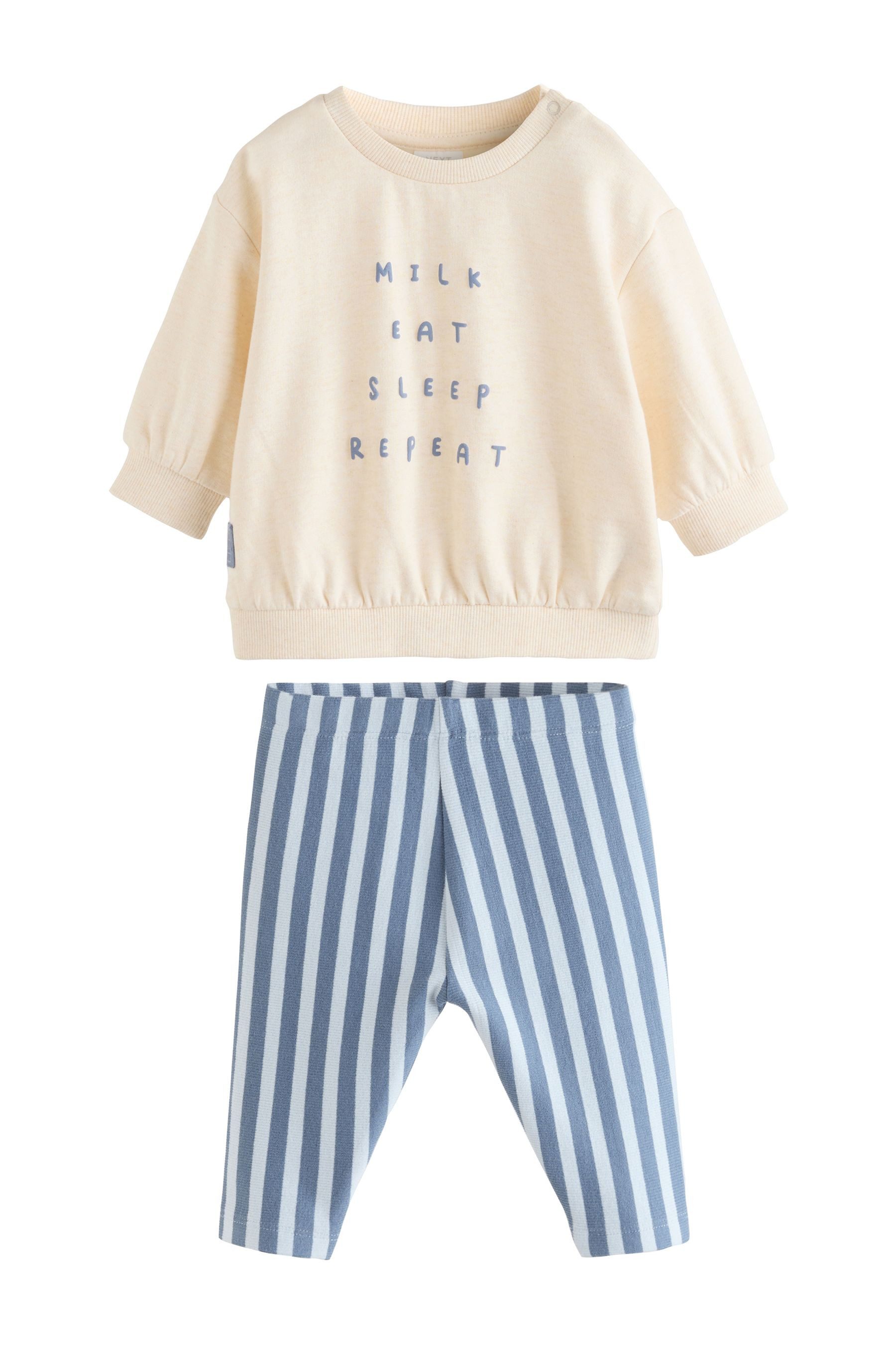 Top & Leggings Baby-Set mit Sweatshirt und Leggings