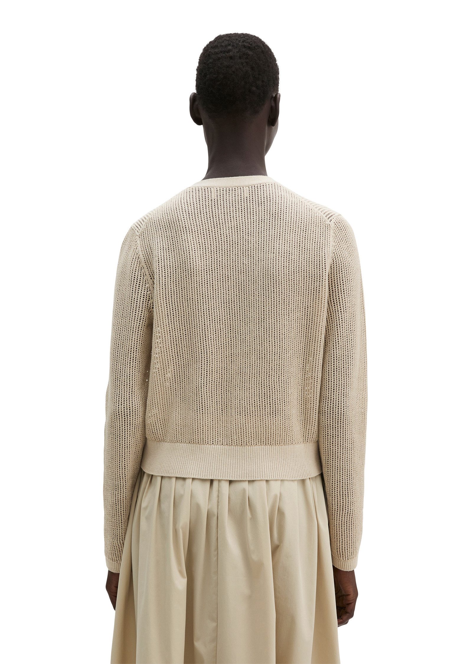 Marc O'Polo Cardigan aus Baumwolle-Leinen-Slub-Garn