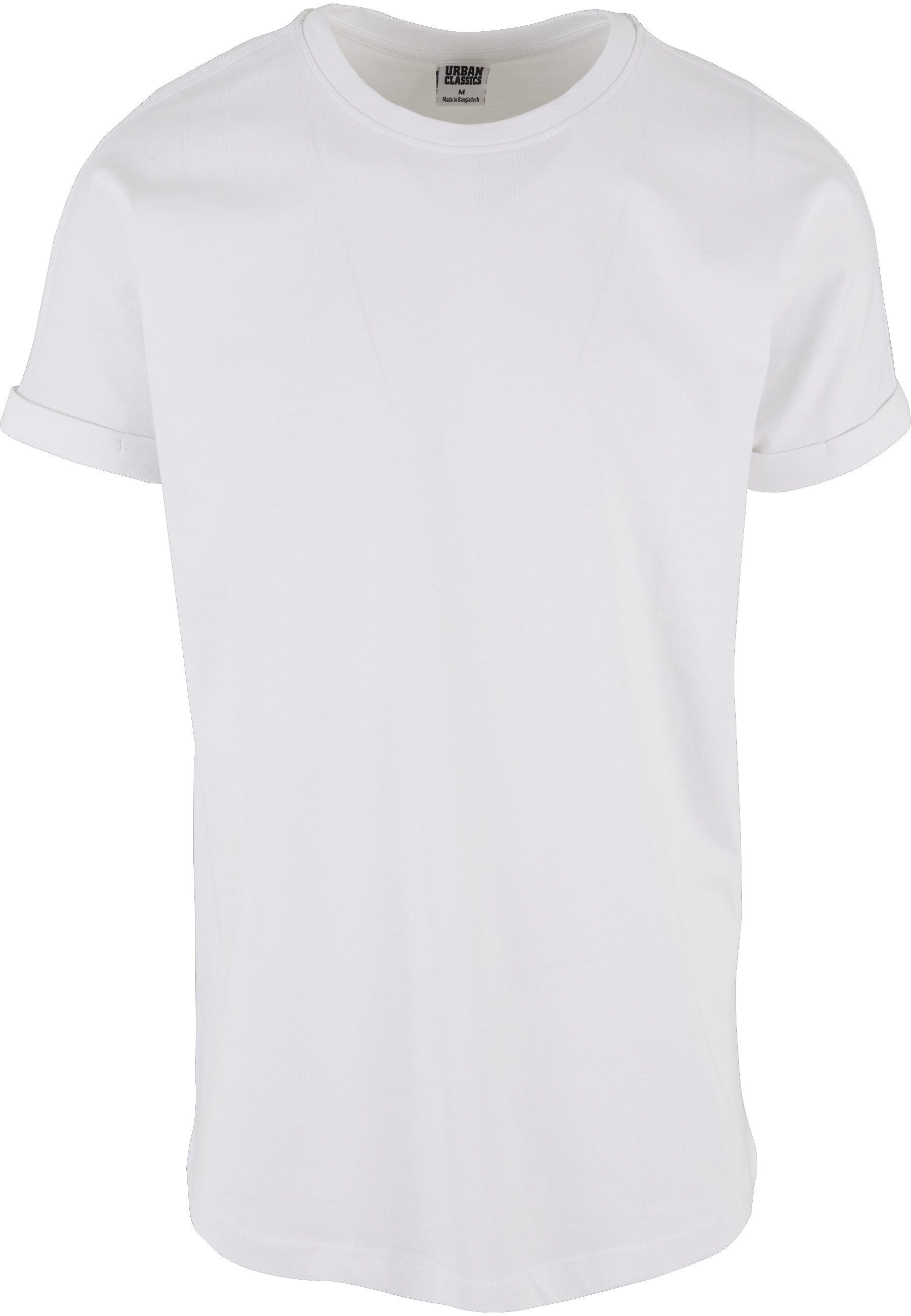 T-Shirt Urban Classics Herren Long Shaped Turnup Tee