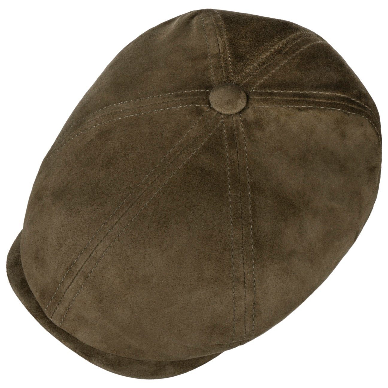 Stetson Flat Cap (1-St) Ledercap mit Schirm, Made in Germany