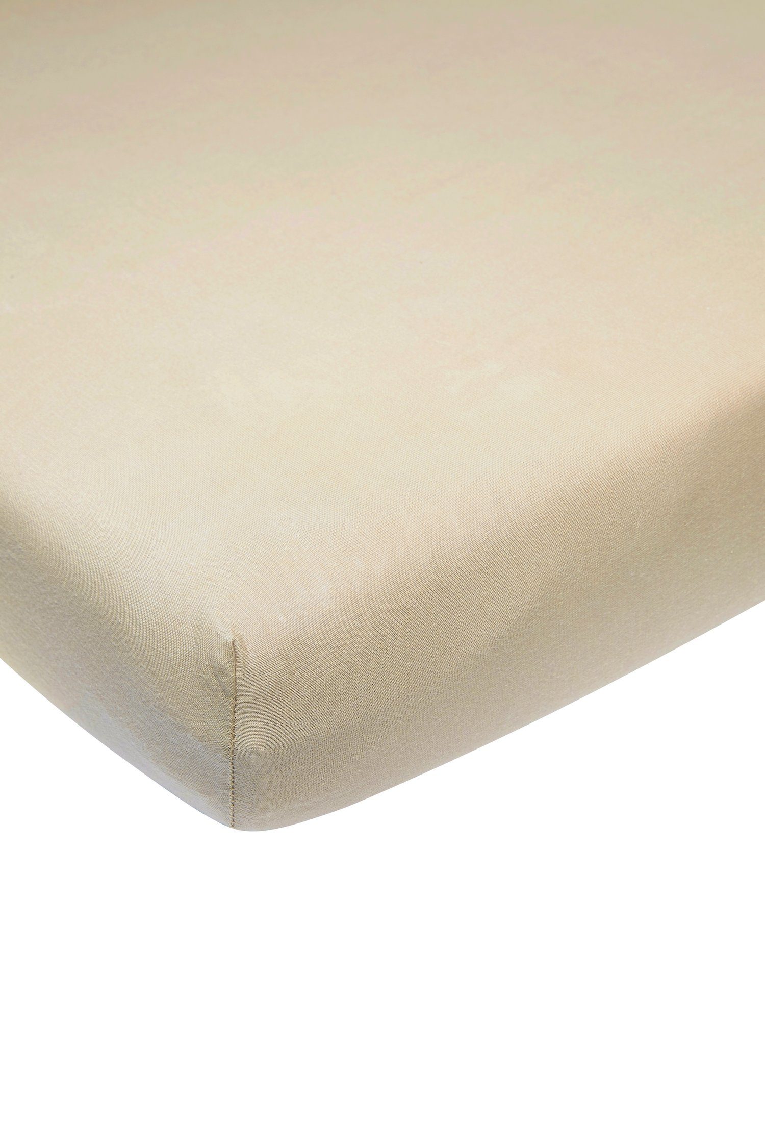 Meyco Home Spannbettlaken Uni Sand, Jersey, günstig online kaufen