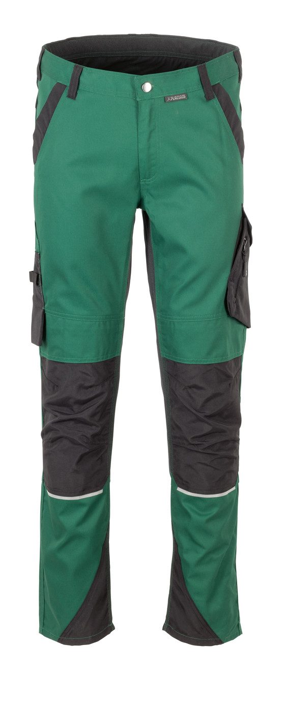 Planam Arbeitsbundhose PLANAM Herren Bundhose NORIT 4-Wege-Stretch Grün/Schwarz