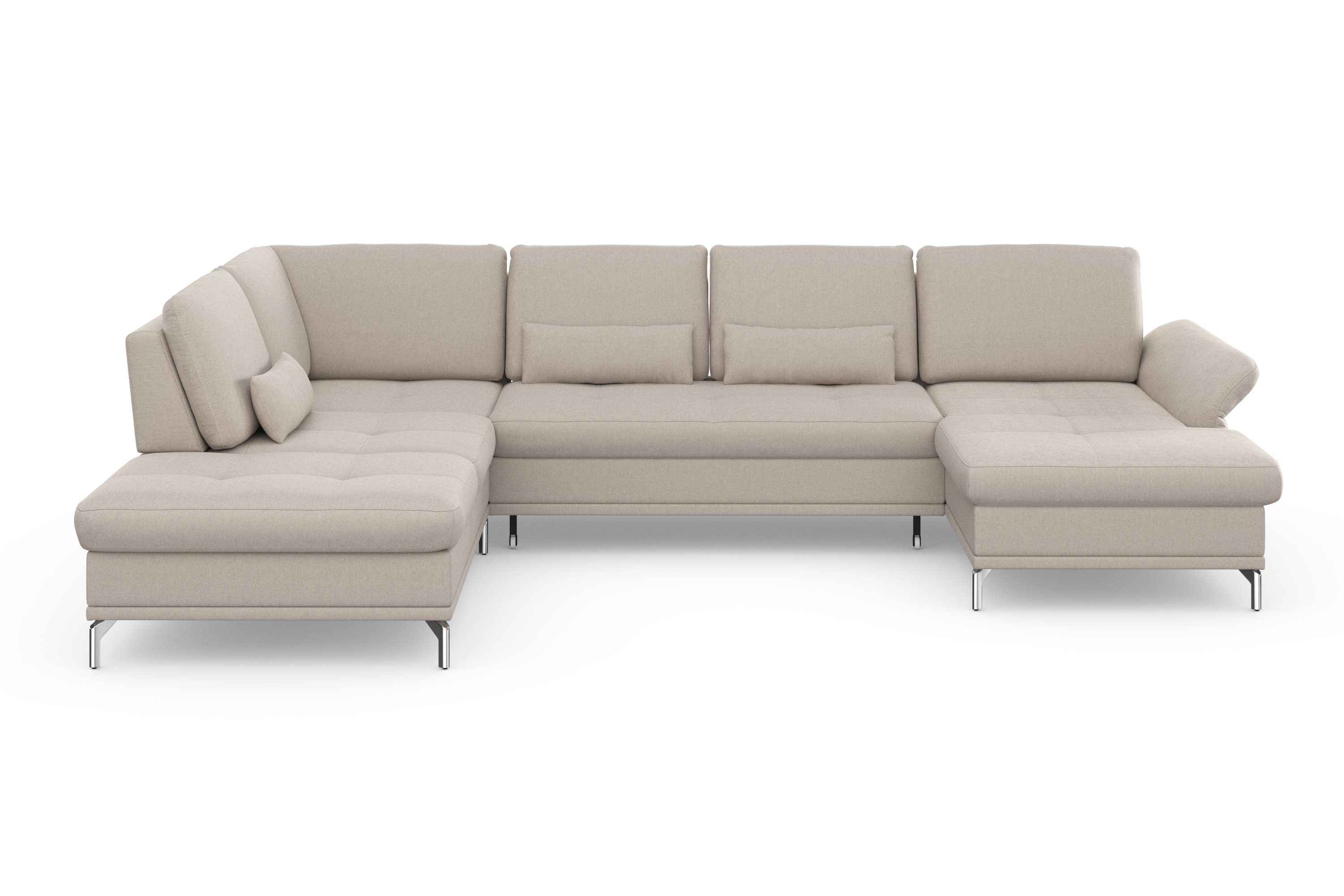 INOSIGN Wohnlandschaft "Palm Beach U-Form" Federkern, mit Sitztiefenverstel günstig online kaufen