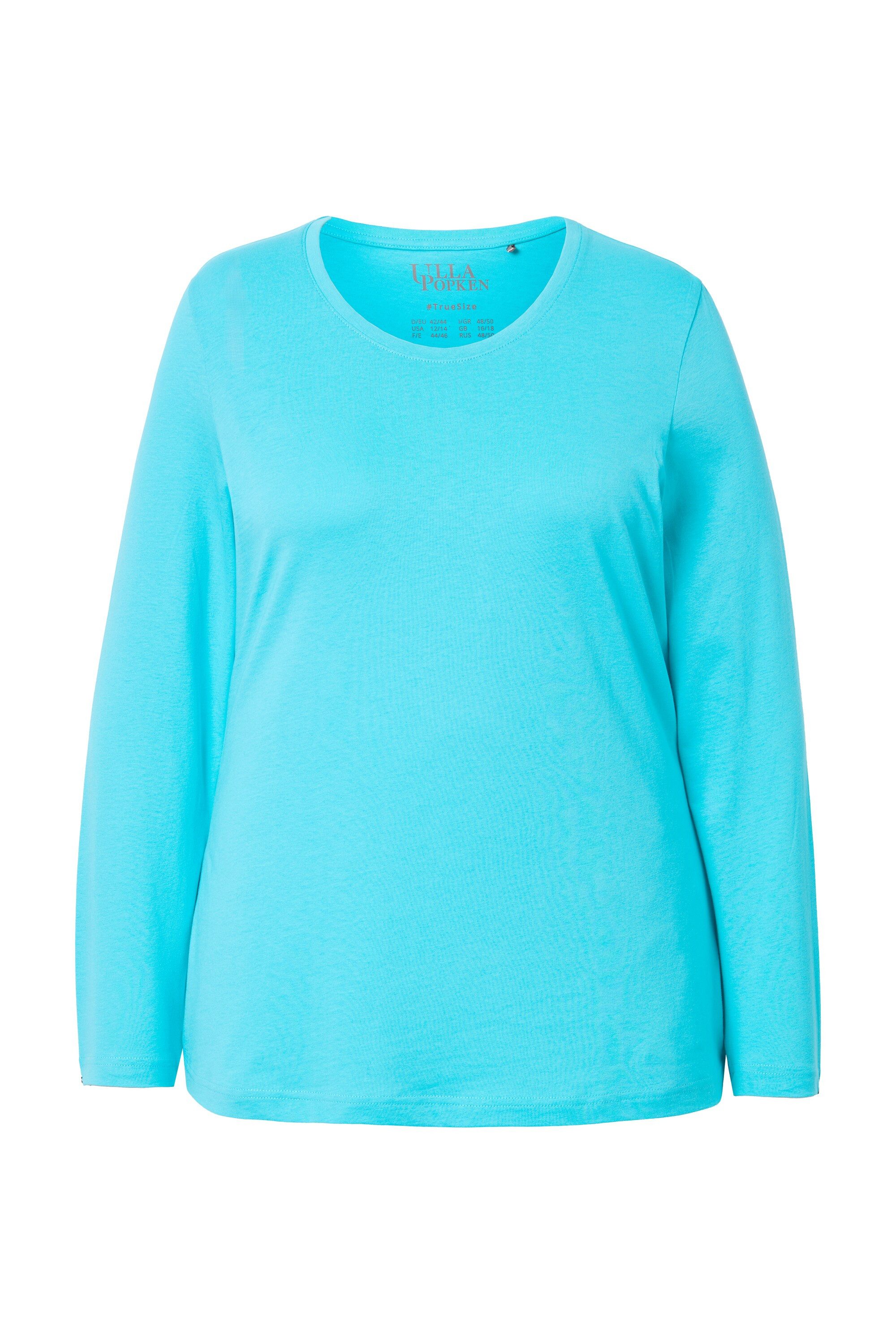 Ulla Popken T-Shirt bis 64 Oberteil Langarmshirt Basic Langarm günstig online kaufen