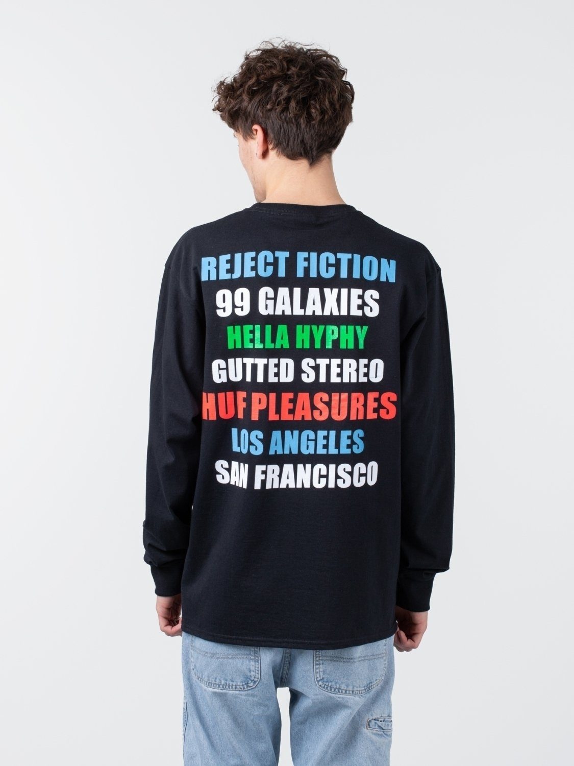 HUF Sweater HUF x Pleasures 12 Galaxies Longsleeve