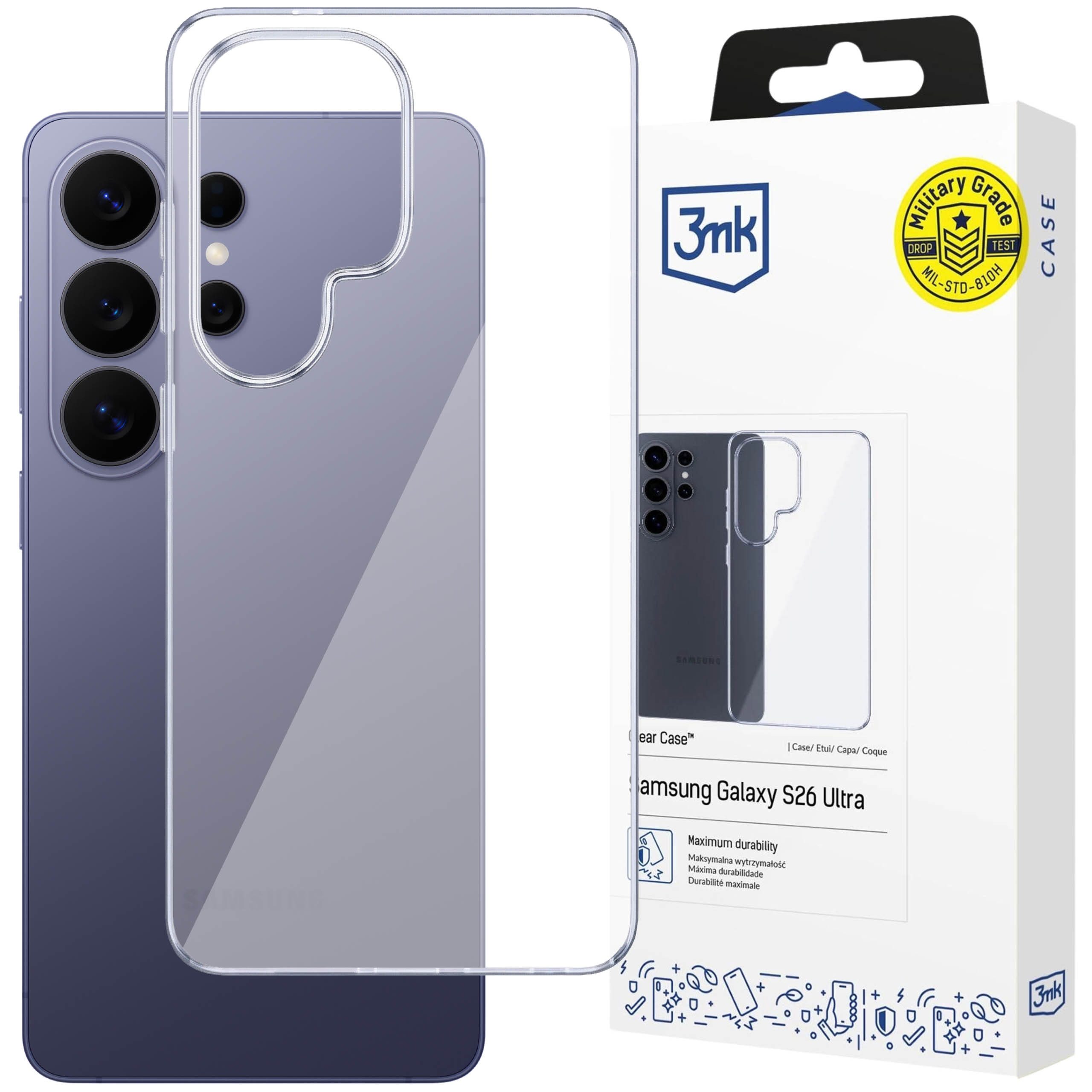 3MK Smartphone-Hülle Transparente Hülle Samsung Galaxy S26 Ultra – 3mk Clear Case