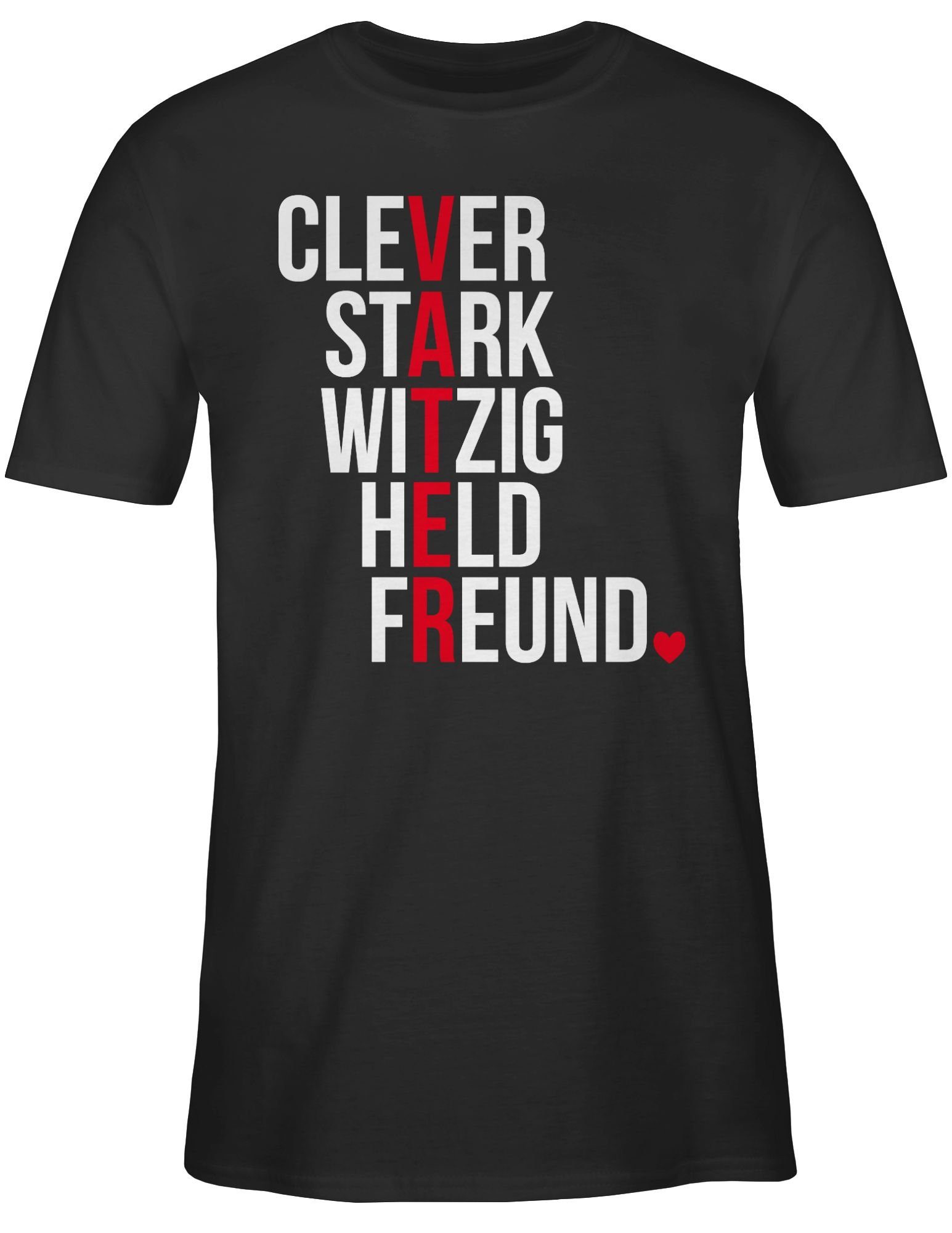 Shirtracer T-Shirt Vater weiß Vatertag Geschenk günstig online kaufen