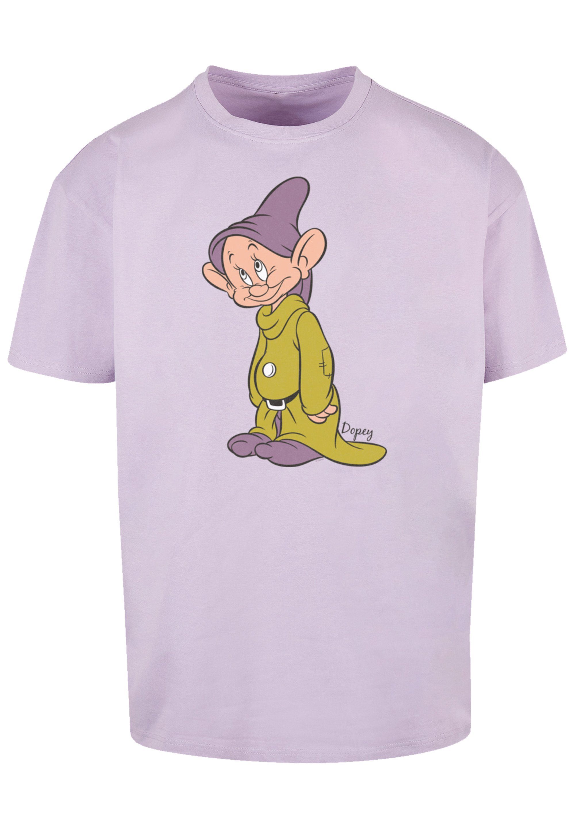 F4NT4STIC Kurzarmshirt Herren Disney Classic Dopey with Heavy Oversize Tee (1-tlg) lilac