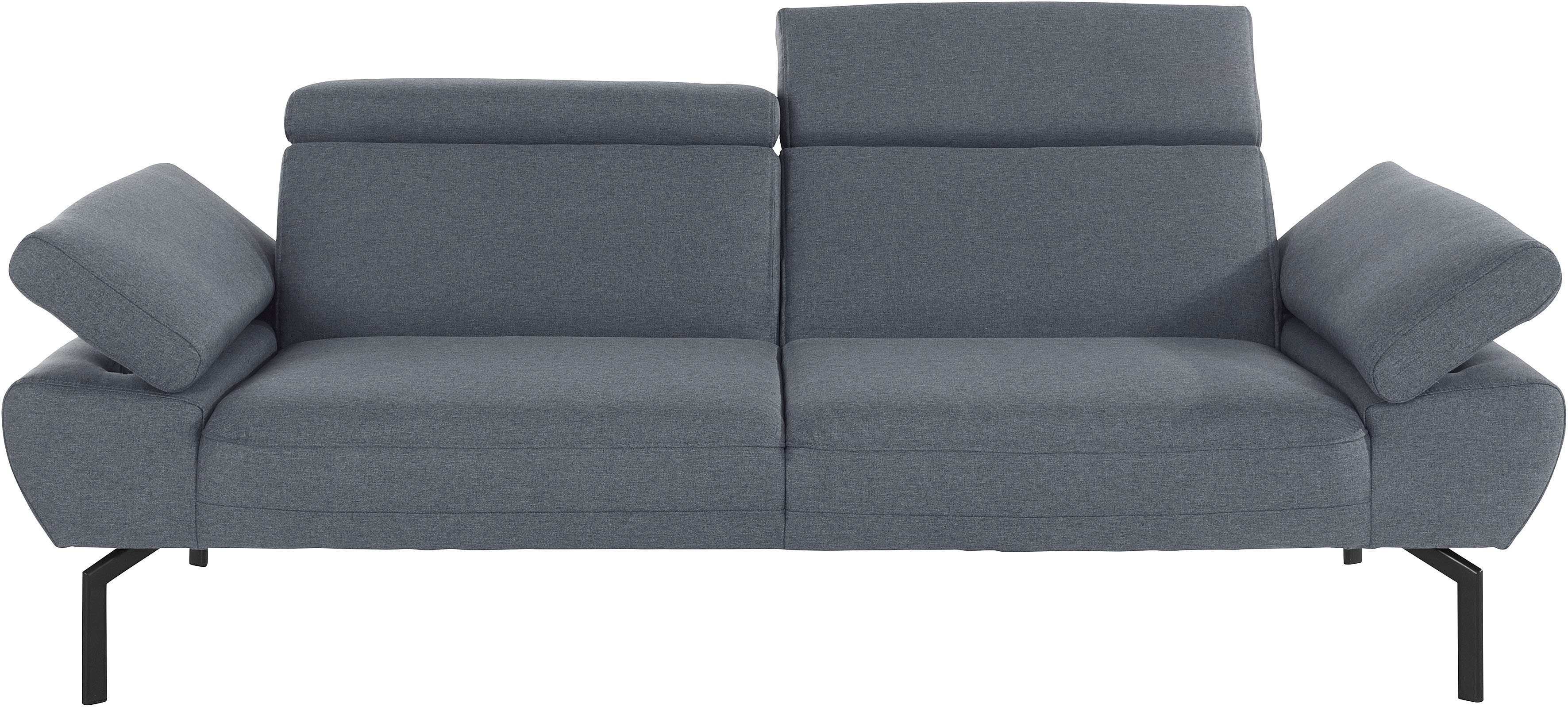 Luxus, mit 2,5-Sitzer of Trapino wahlweise Places Style Rückenverstellung, Lederoptik in Luxus-Microfaser