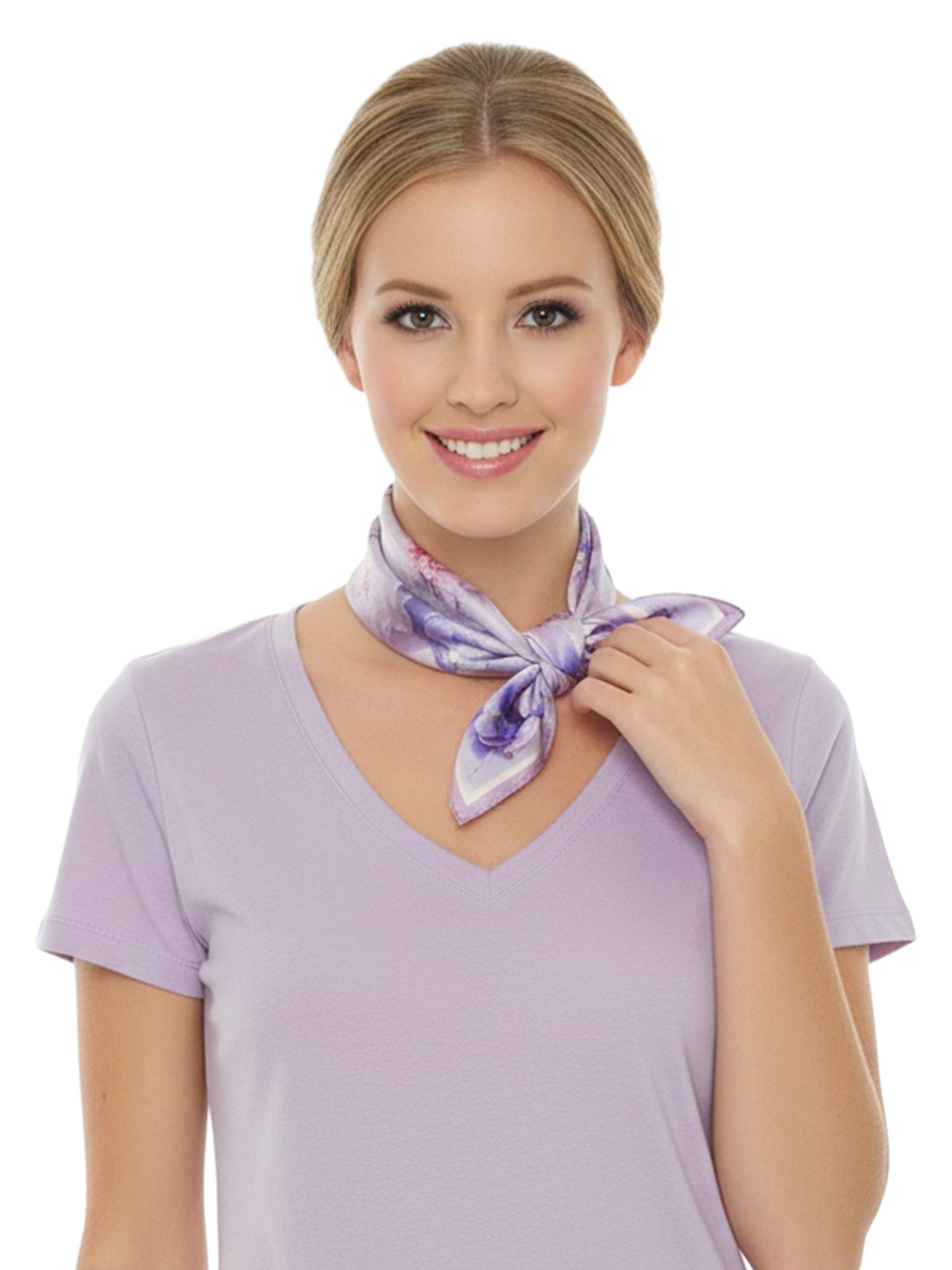 Moschen-Bayern Halstuch Halstuch Damen Herren Nickituch Seidentuch Seidenhalstuch Violett
