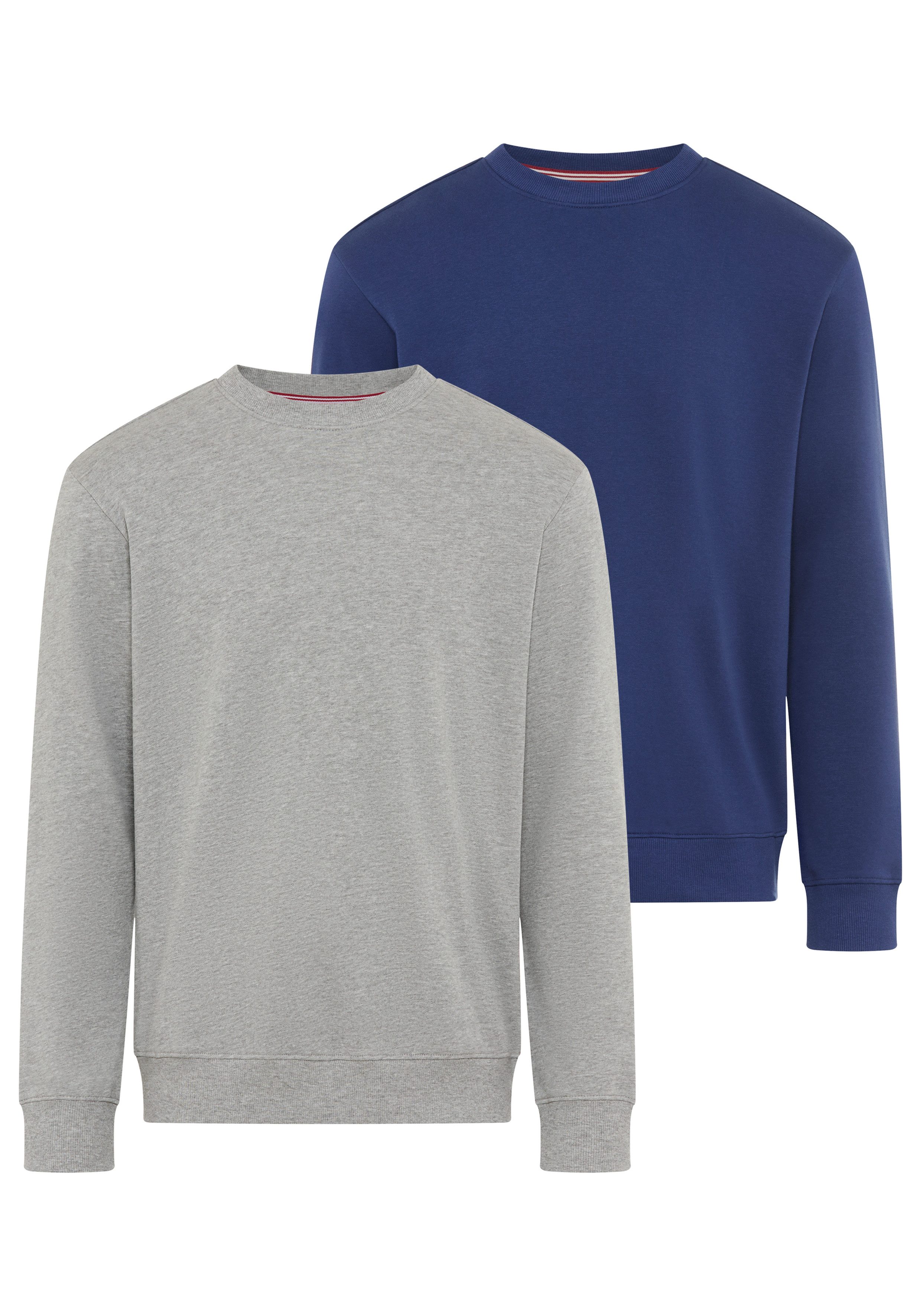 Man's World Sweatshirt (Spar-Set, 2-tlg) mit Rundhalsausschnitt, unifarben, Langarm, normale Passform. € 34,99, (€ 34,99 pro 1 Stk).