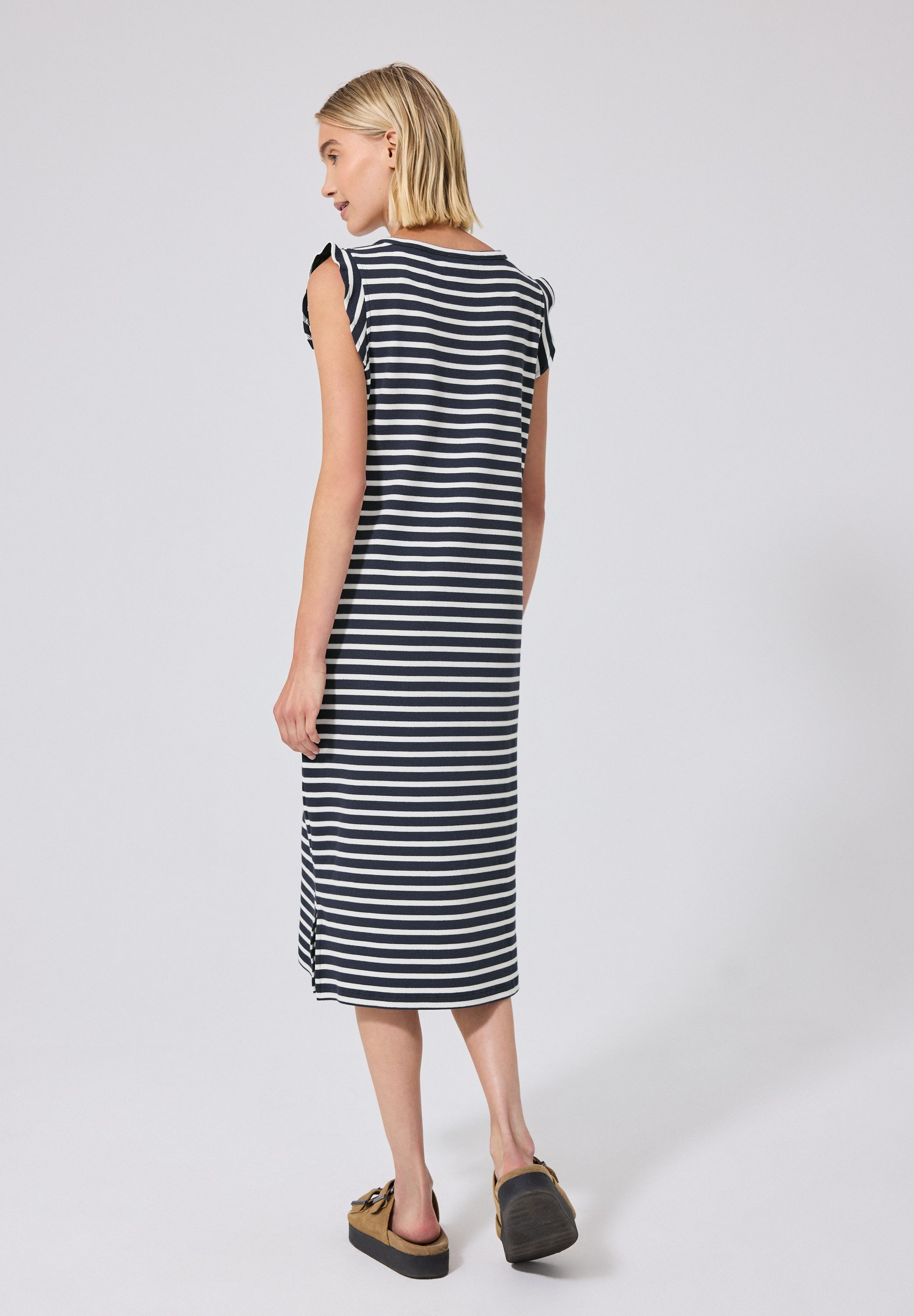 STREET ONE STUDIO Midikleid mit Streifen Muster