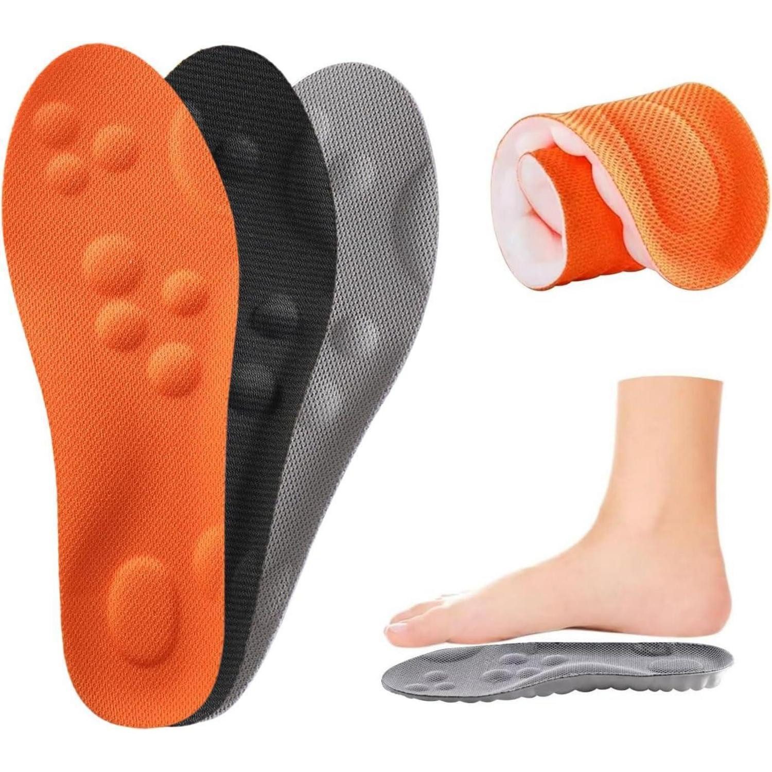 orthopädische Schuheinlagen Orthopädische Einlegesohle 3 Paar für Herren Damen Fersensporn