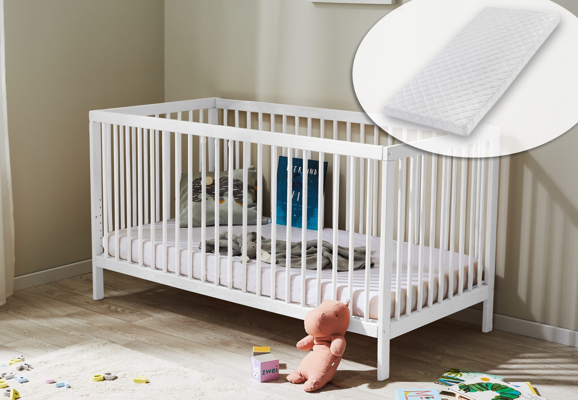 Kids Collective Kinderbett Babybett Gitterbett 60x120 günstig online kaufen