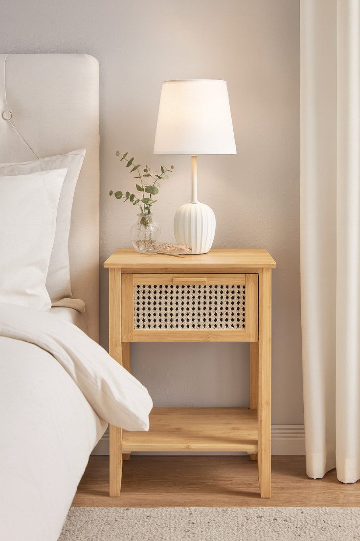 AD.CON Nachttisch Nachttisch mit Schublade Beistelltisch Nachtkommode mit Ablagefach