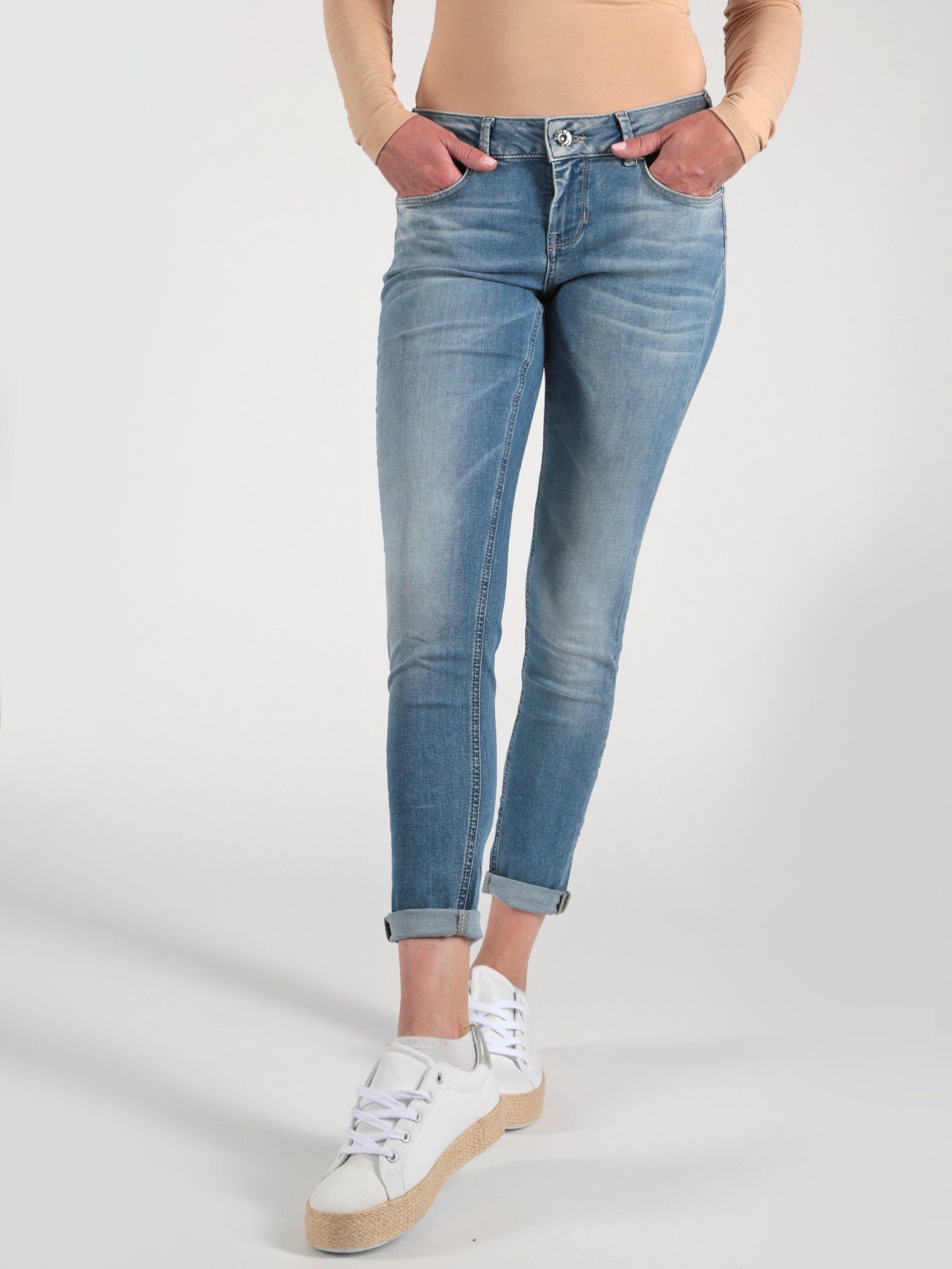 im Skinny-fit-Jeans 5-Pocket-Design Blue Miracle Sina Georgia Denim of