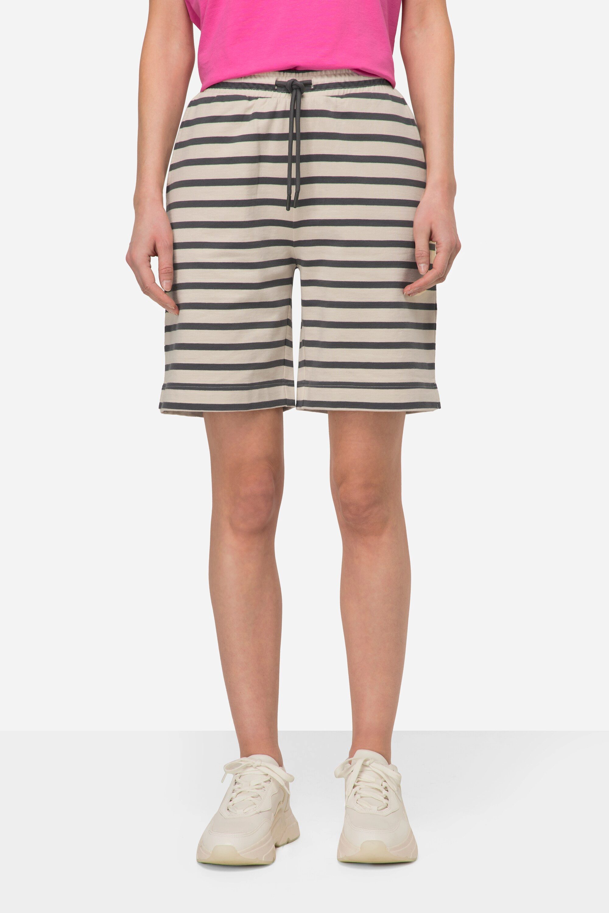 Laurasøn Jogginghose Jogging-Shorts Sweat Streifen Elastikbund