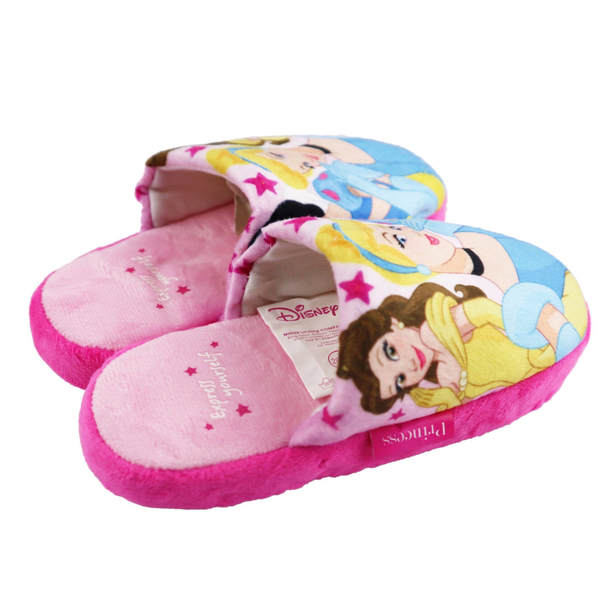 Pantoffel Slipper bis Disney Kinder Mädchen Hausschuhe 26 Disney Prinzessin Schlüpfschuhe 33 Gr.