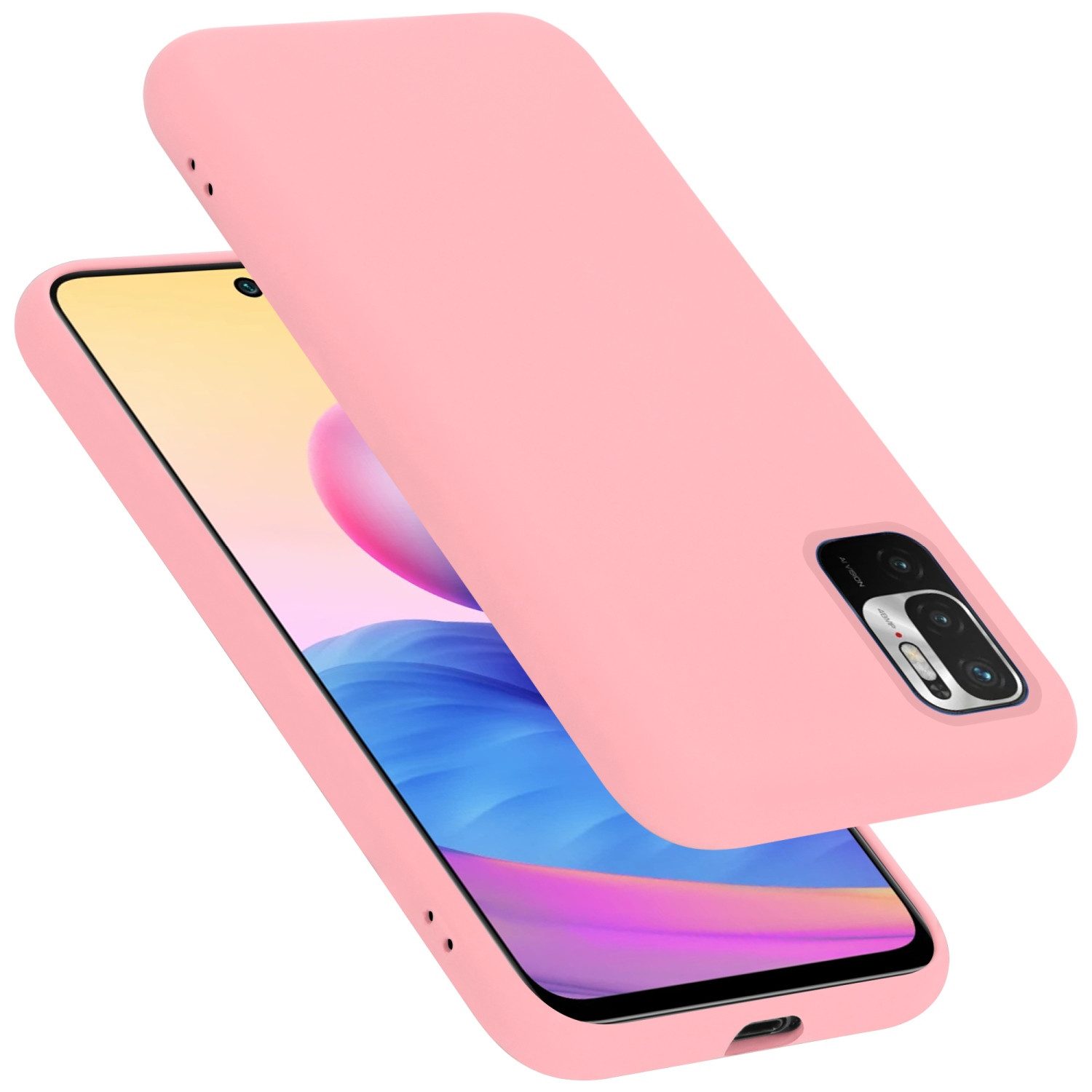 Cadorabo Handyhülle für Xiaomi RedMi NOTE 10 5G / POCO M3 PRO 5G Hülle Xiaomi RedMi NOTE 10 5G / POCO M3 PRO 5G, Flexible Hülle TPU Silikon Schutzhülle Back Cover Case