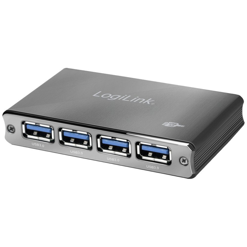 USB-Verteiler LogiLink UA0282 USB 3.0-Hub mit Aluminiumgehäuse, mit Status-LEDs Spa