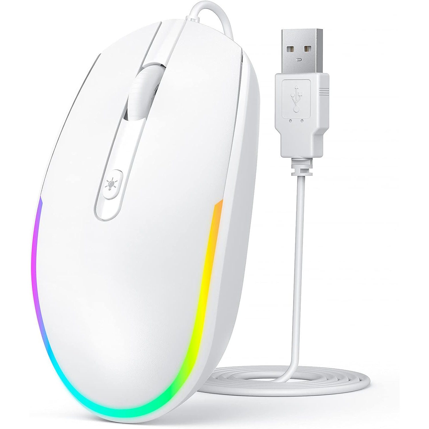 Seenda Kabelgebundene USB-Maus, PC-Computermaus, 1600 DPI Maus