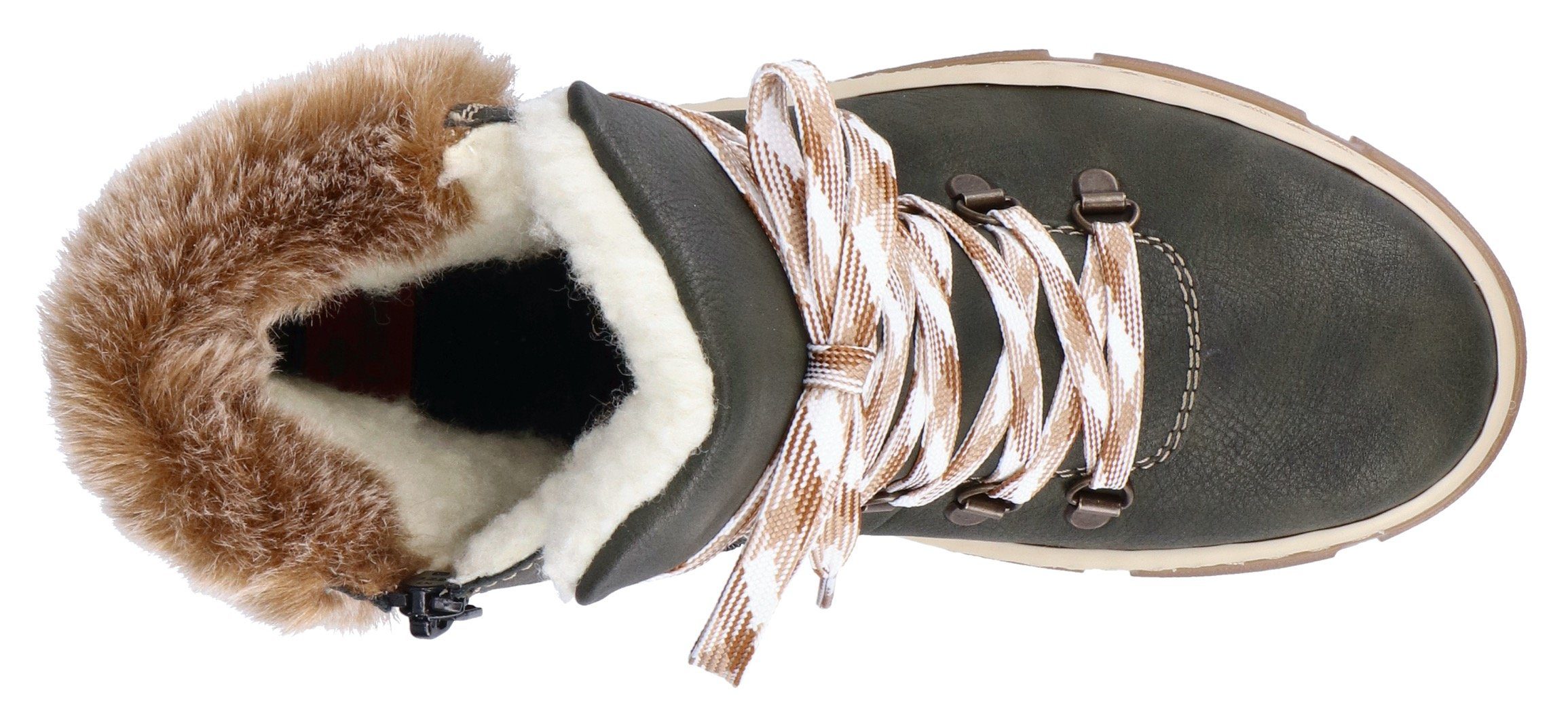 Rieker Winterboots, Winterstiefelette, Schnürboots, Plateau, mit Warmfutter-Ausstattung