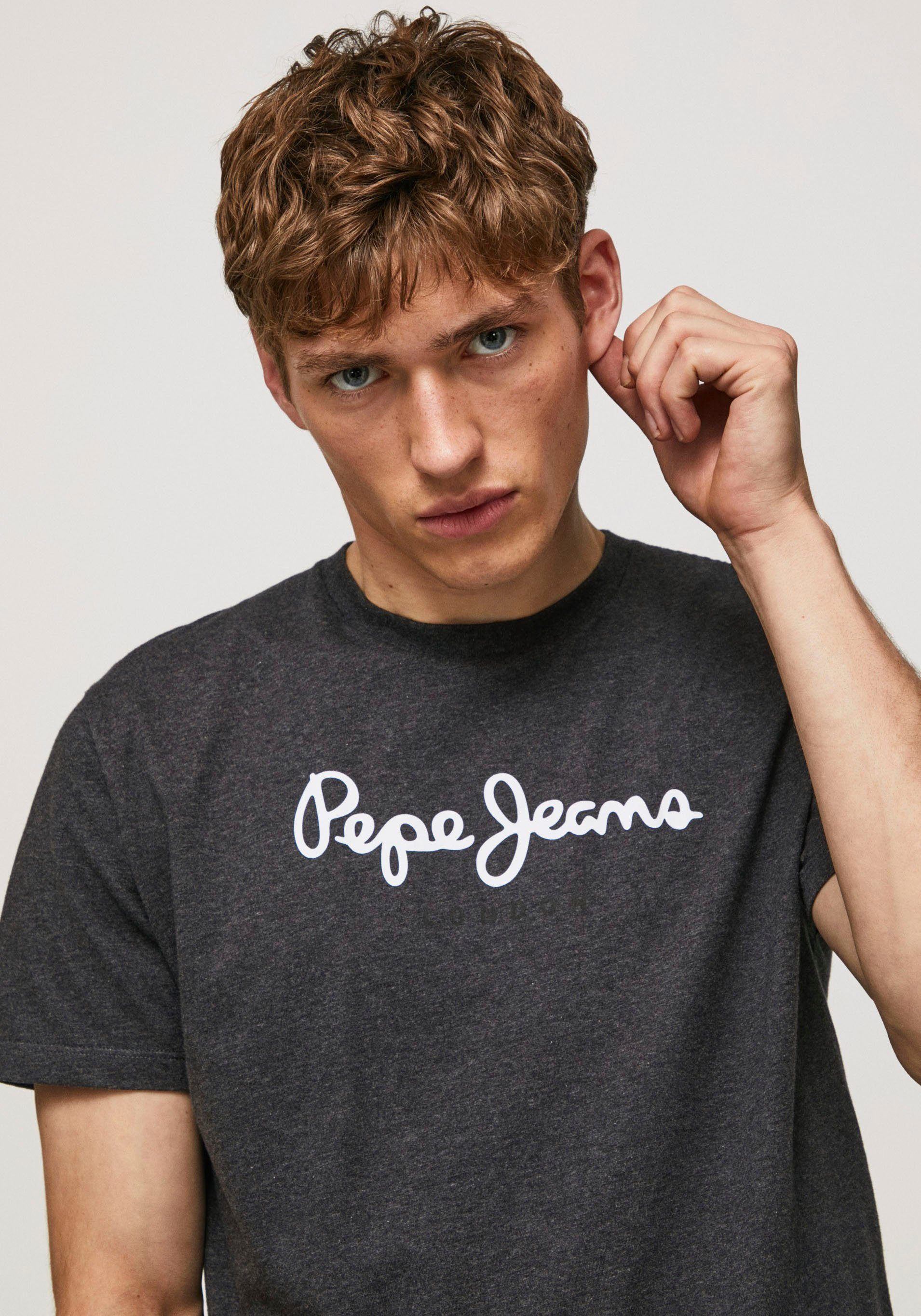 EGGO grey dark Print-Shirt Pepe Jeans marl