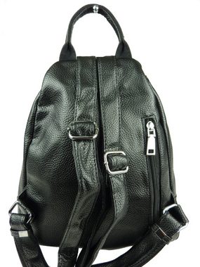 Taschen4life Schultertasche Damen Rucksack 069, klassiche Rucksacktasche, viele Fächer - modernes Design