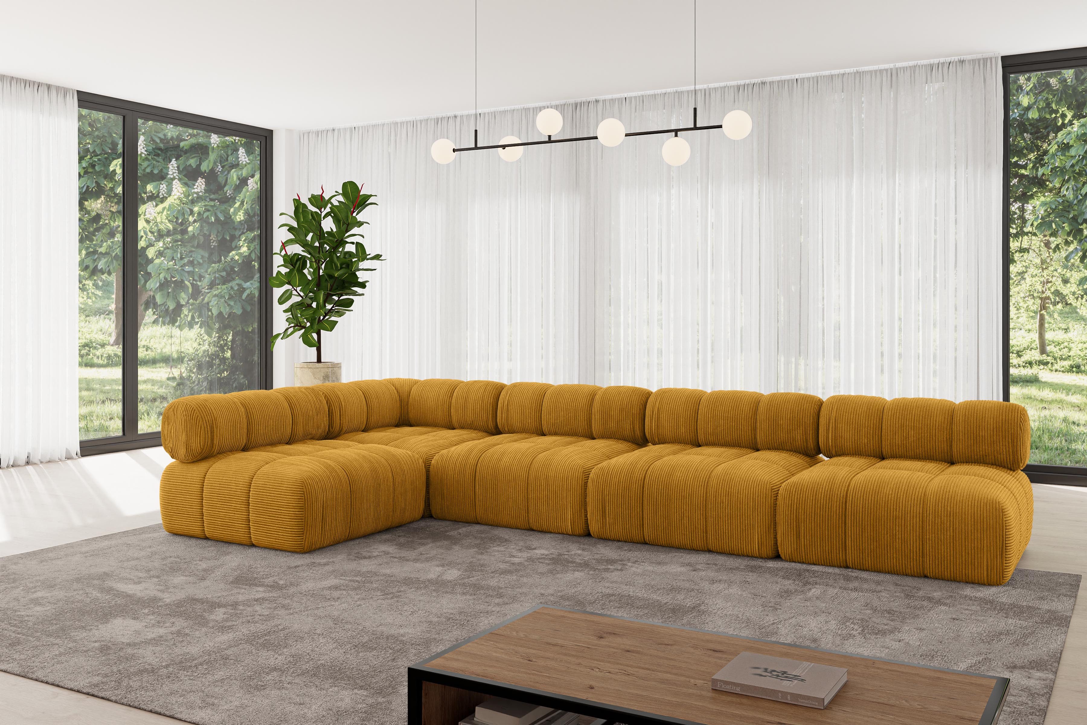 ALTDECOR Ecksofa Samaro-L3, Sofa Praktische Bequeme Funktionsecke Couch L-Form Eckcouch, Corner Sofa U-Form Vielseitige Sofa Wohnlandschaft Wohnzimmer