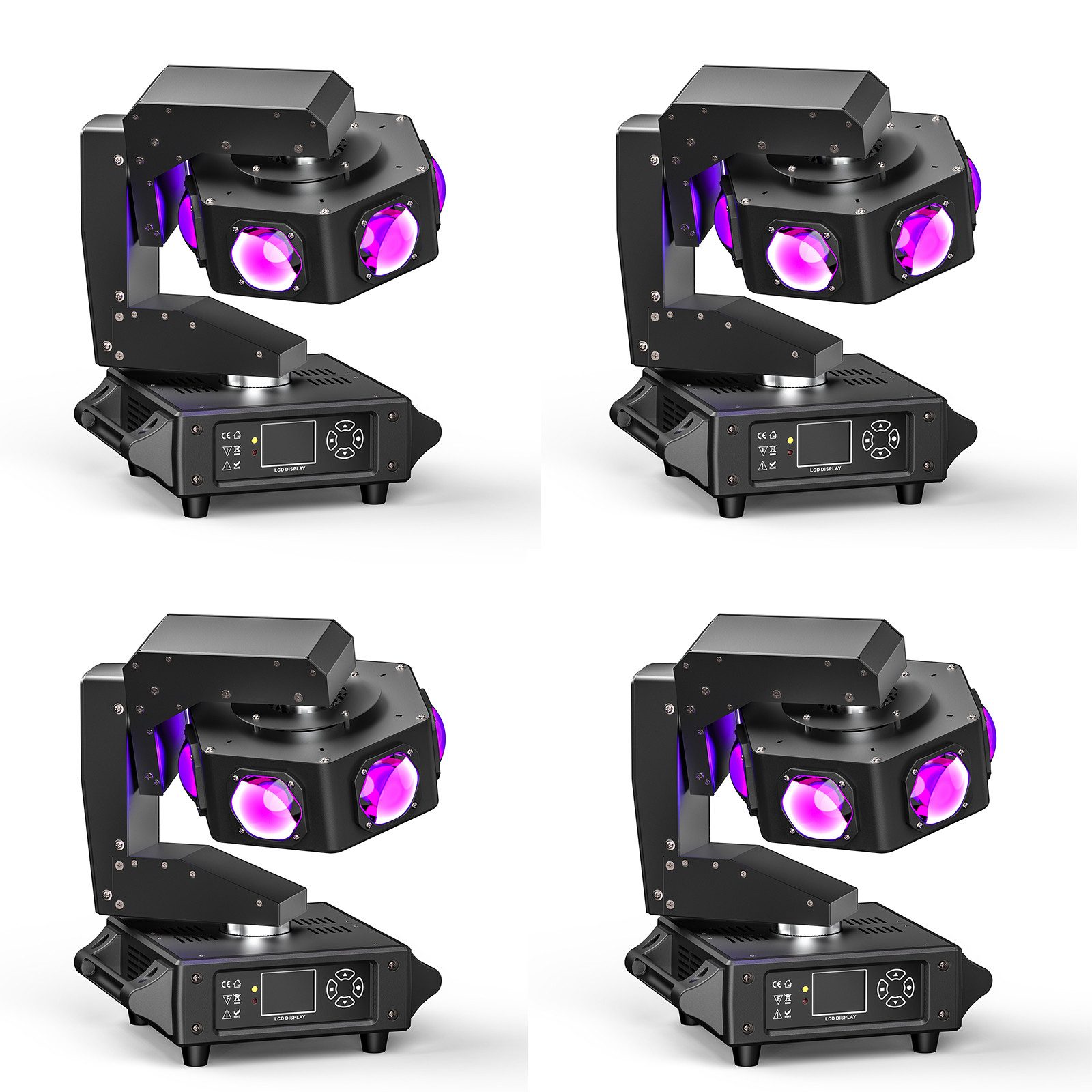 ZonQoonz Discolicht 240W Moving Head Scheinwerfer mit XYZ-Dreiachsenrotation für DJ Party