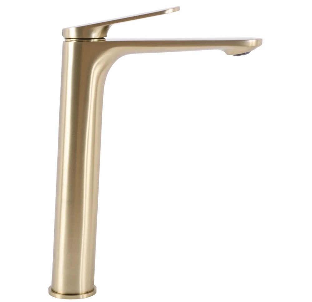 wohnwerk.idee Badarmatur Wasserhahn Gold Matt Schwarz Einhebelmischer Marco